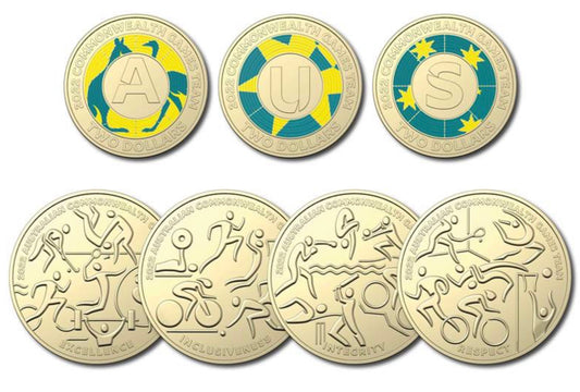 2022 Australian Commonwealth Games Team Seven Coin Collection | Royal Australian Mint