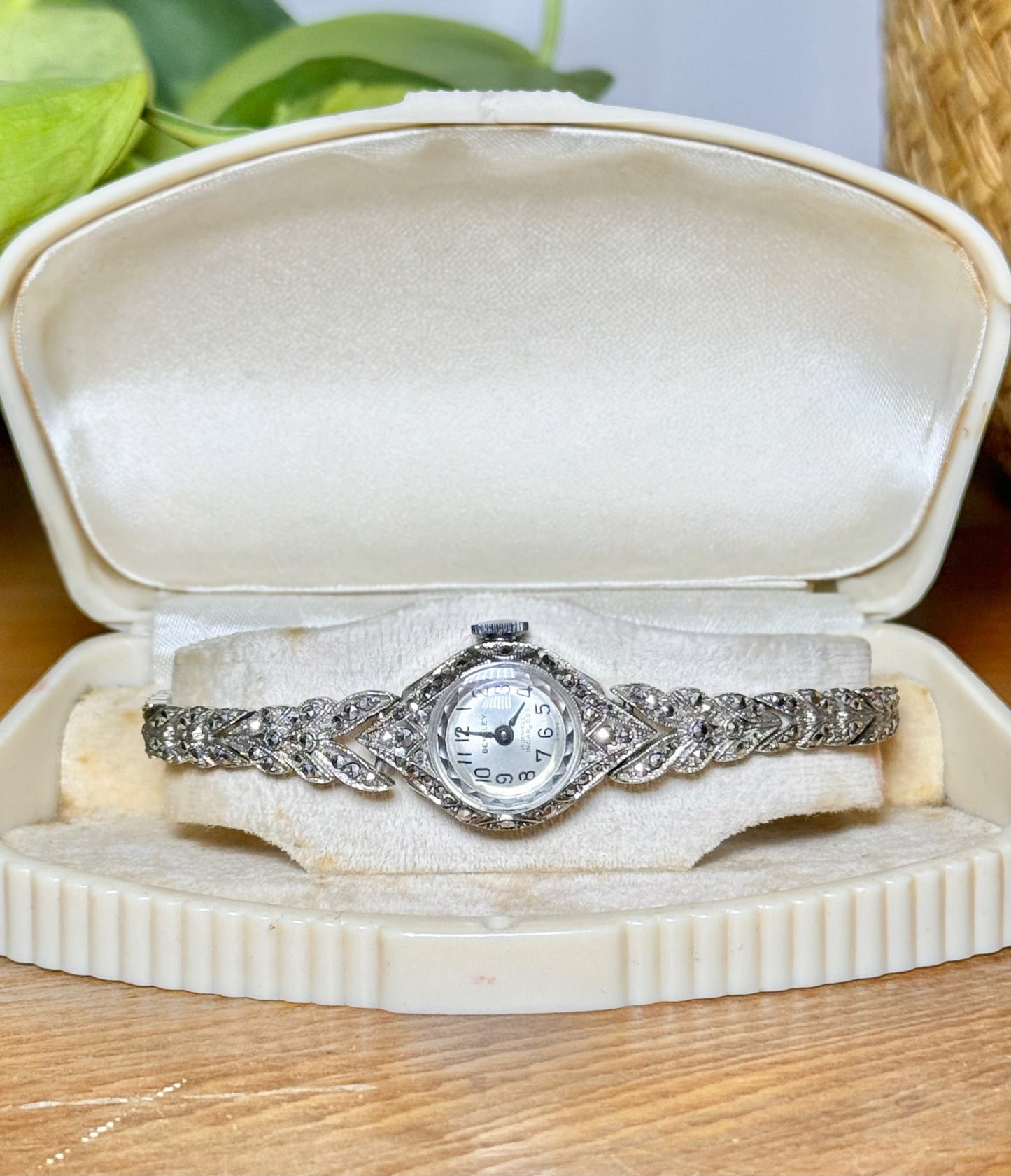 Bentley Swiss Marcasite Sterling Silver Cocktail Watch | Fantastic Condition