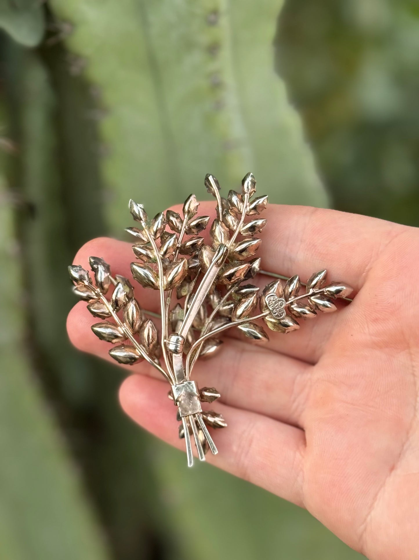 Fern Spray brooch by Donald Simpson for Jewelcrest
