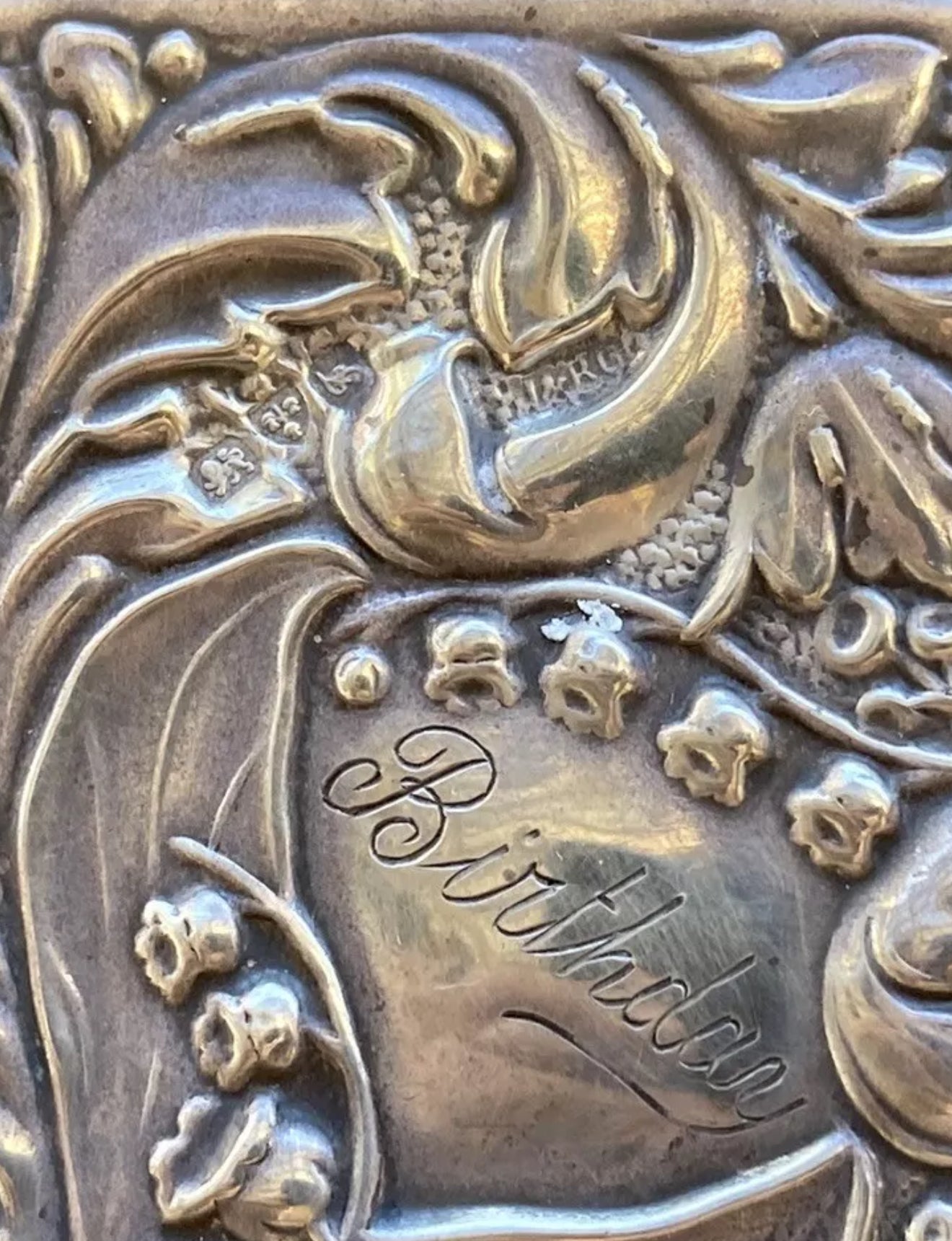 Royal Bijou Miniature Birthday Book | Hallmarked Silver Front | Chester 1906