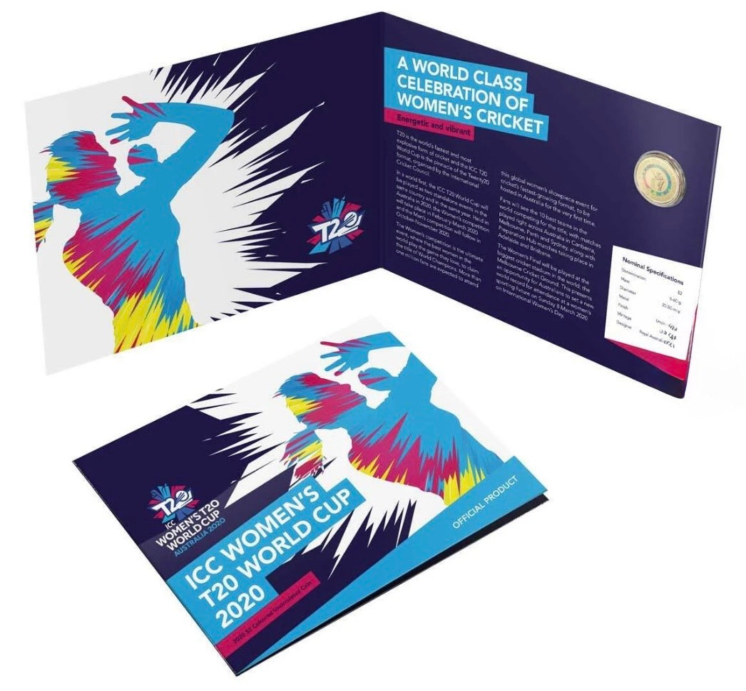 2020 ICC Women's T20 World Cup $2 Coin on Card | Royal Australian Mint