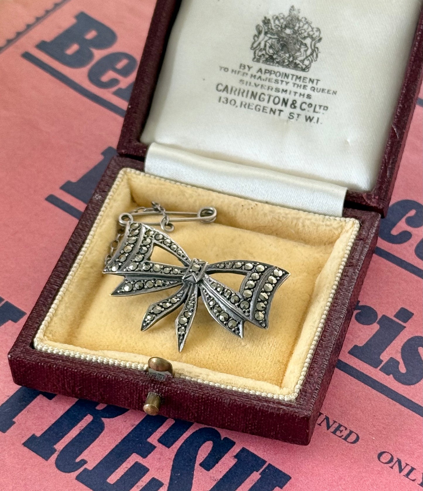Lega Marcasite Sterling Silver Brooch | Australian Vintage