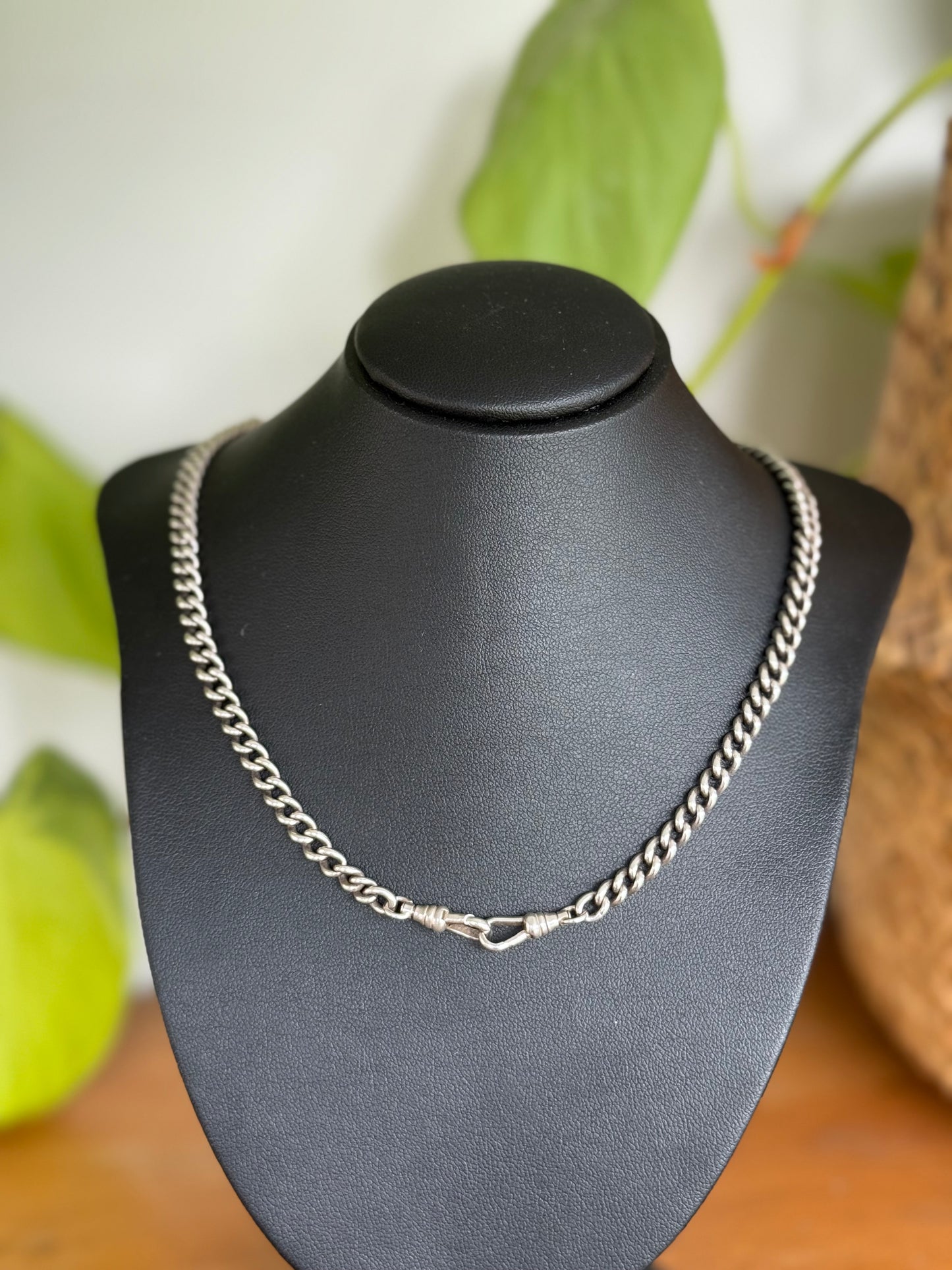 Antique Sterling Silver Fob Chain Necklace | Circa 1880’s Australian