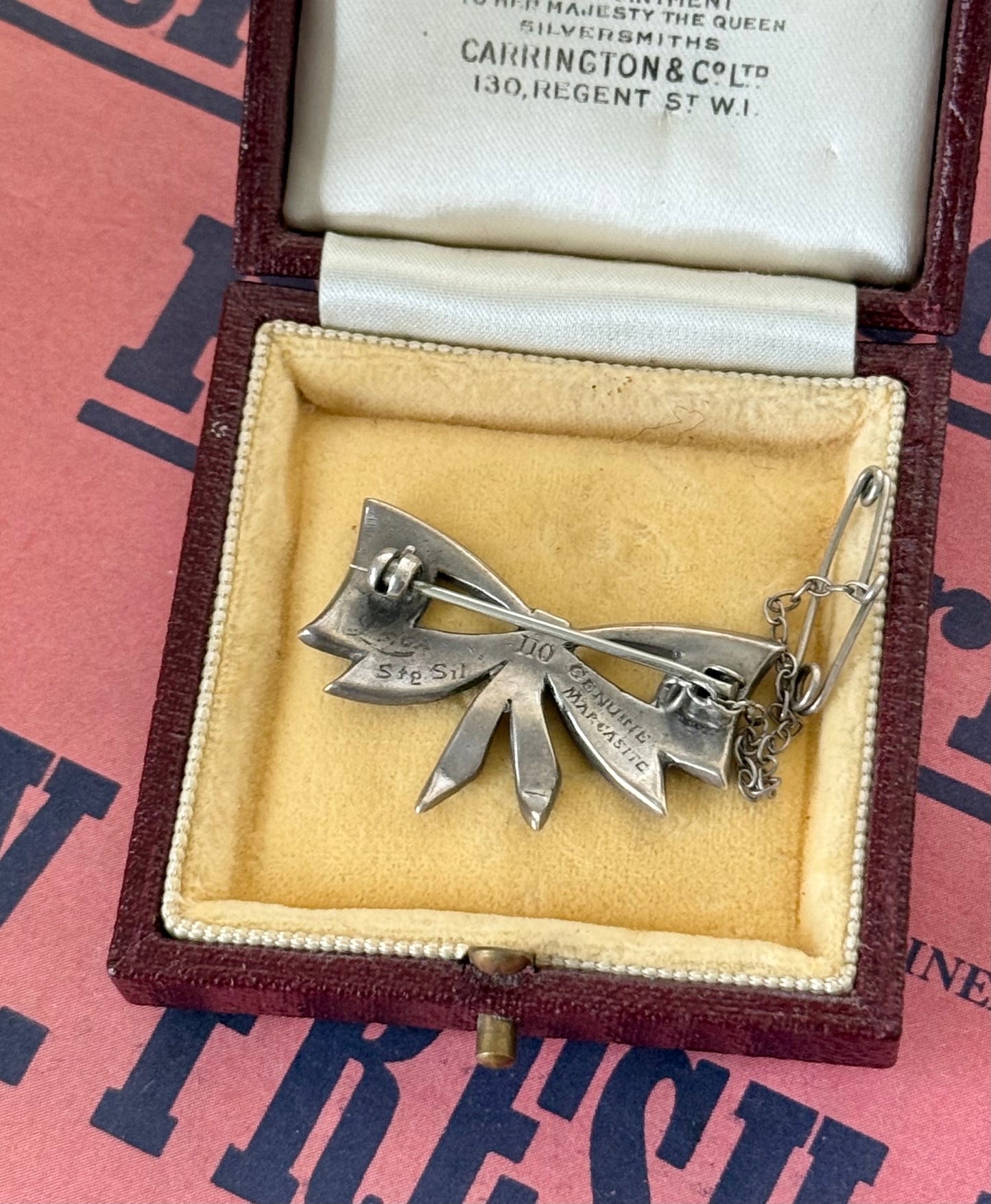 Lega Marcasite Sterling Silver Brooch | Australian Vintage