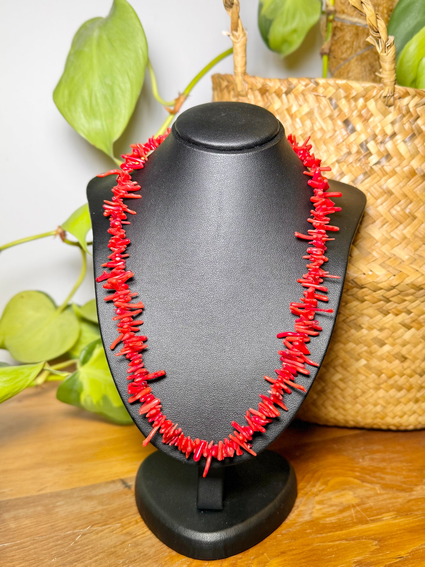 Branched Red Coral Necklace | Late 20th Century, Earthy Elegance