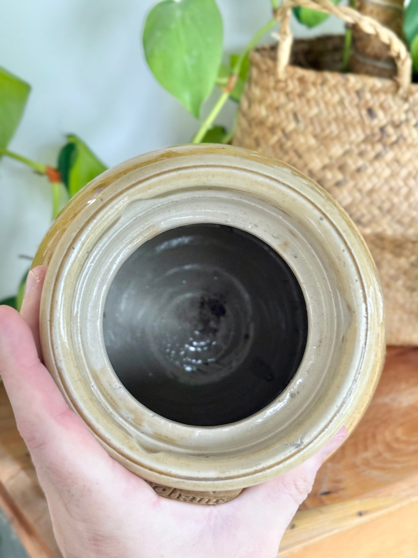 Stoneware Salt Jar | Impressed J.T.Morton Merchants London Powell Bristol c1849