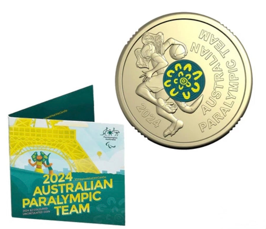 2024 Australian Paralympic Team $2 Coin on Card | Royal Australian Mint