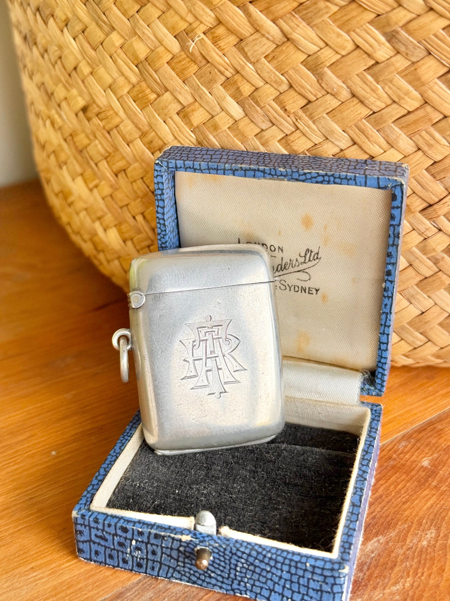Edwardian Hallmarked Silver Hidden Photo Frame Vesta Case | Birmingham 1901