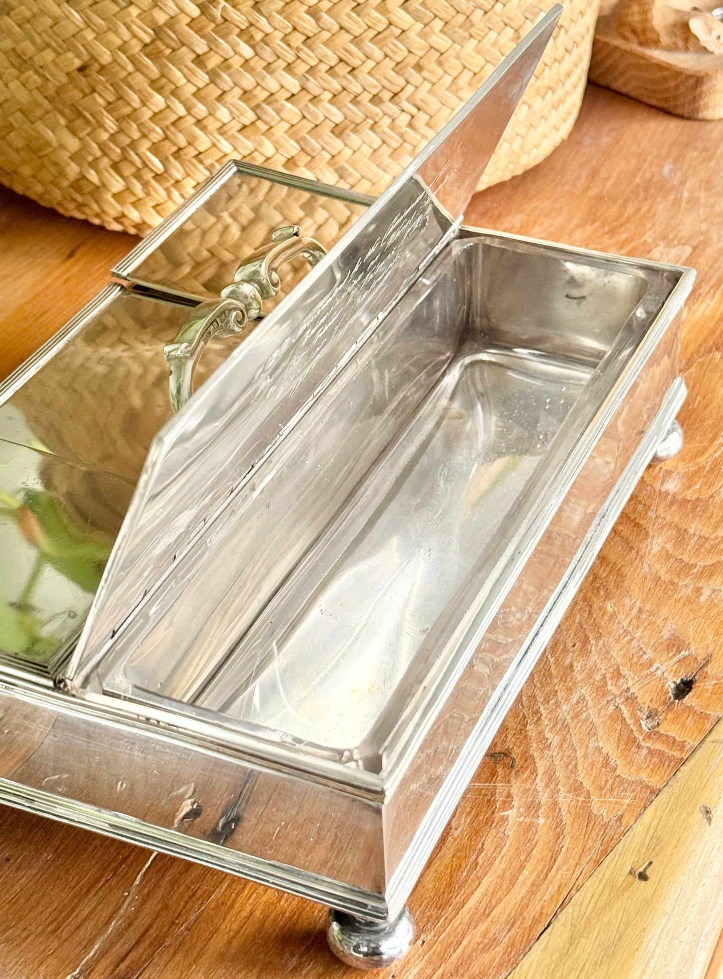 Sterling Silver Hallmarked Treasury Ink Stand | C. S. Harris & Sons Ltd, 1919