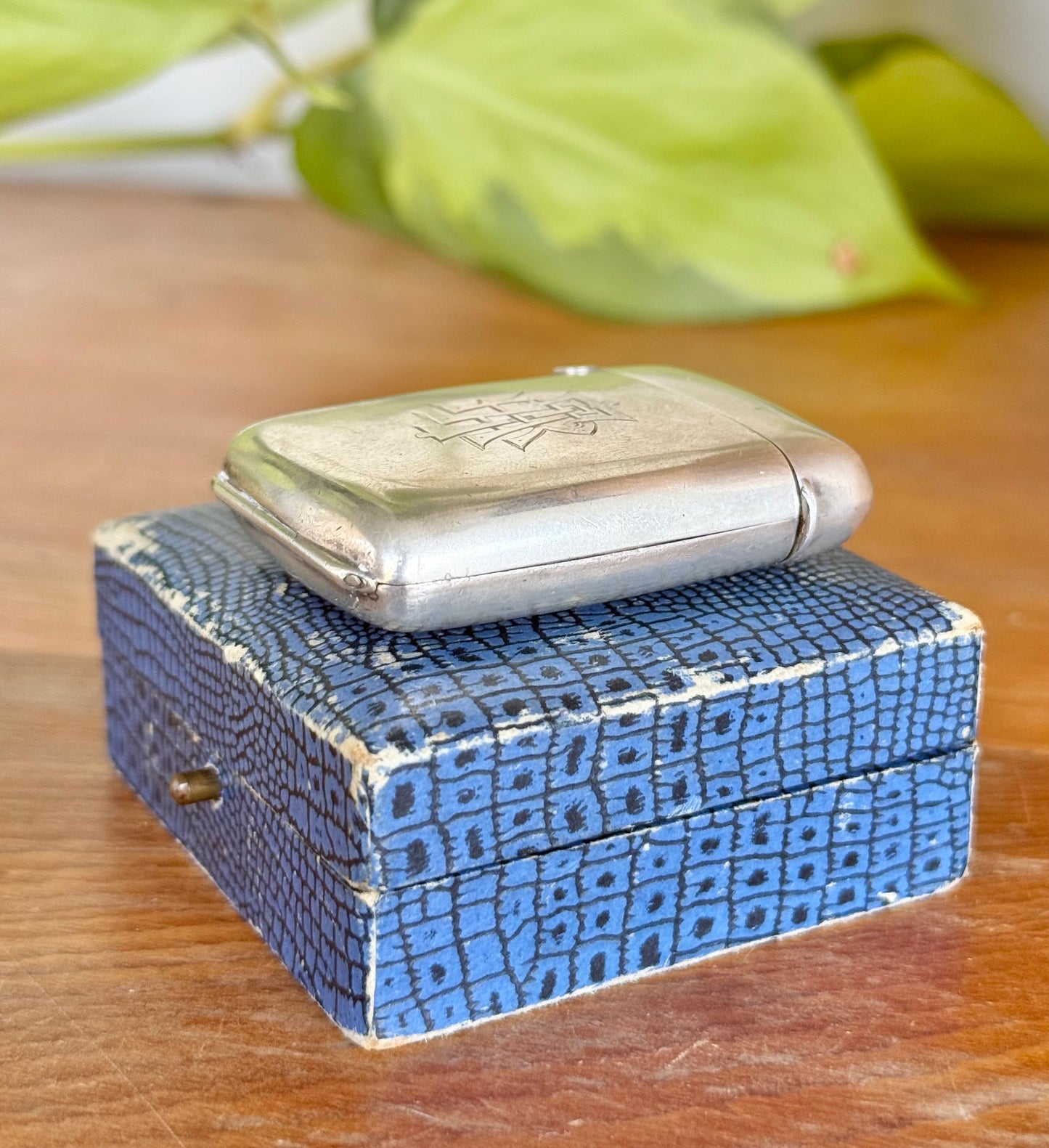 Edwardian Hallmarked Silver Hidden Photo Frame Vesta Case | Birmingham 1901