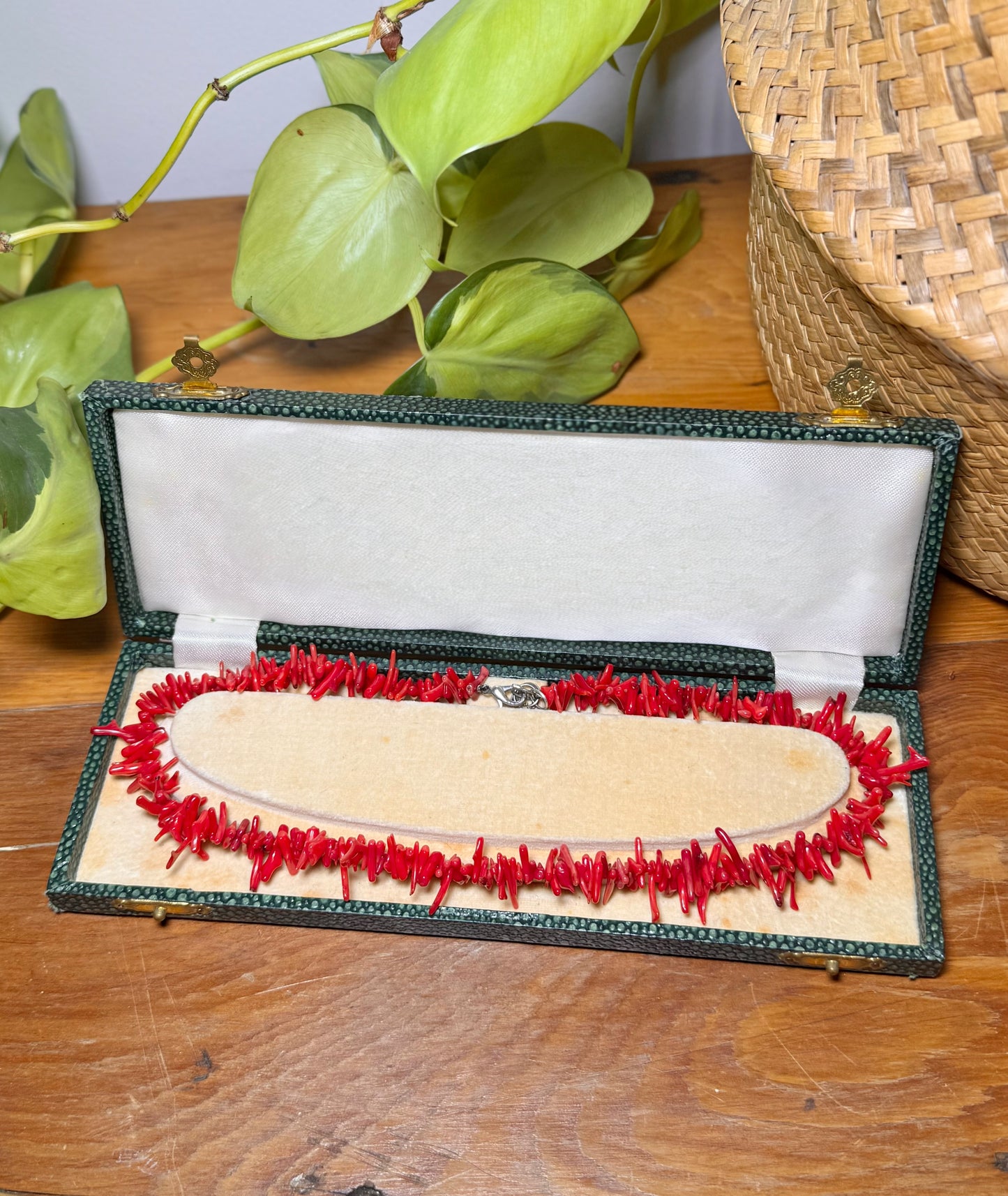 Branched Red Coral Necklace | Late 20th Century, Earthy Elegance