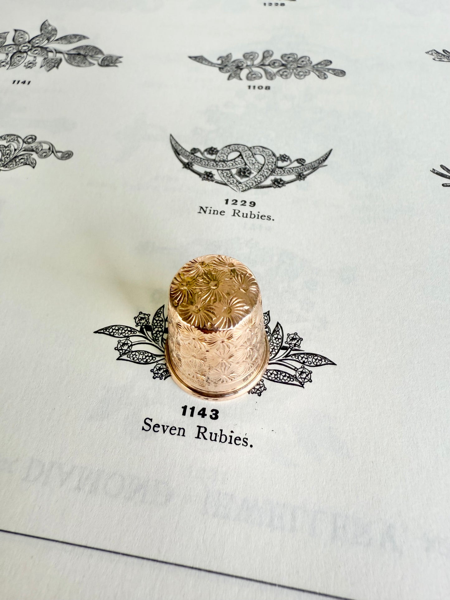 Antique Sewing Thimble | Solid 9ct Gold