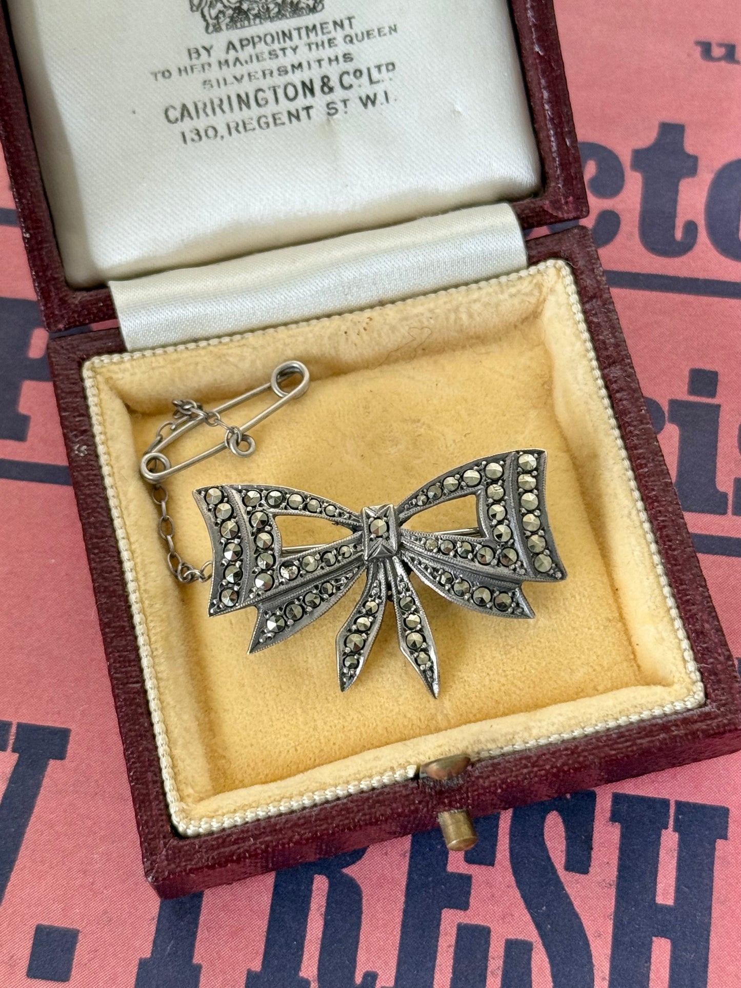 Lega Marcasite Sterling Silver Brooch | Australian Vintage