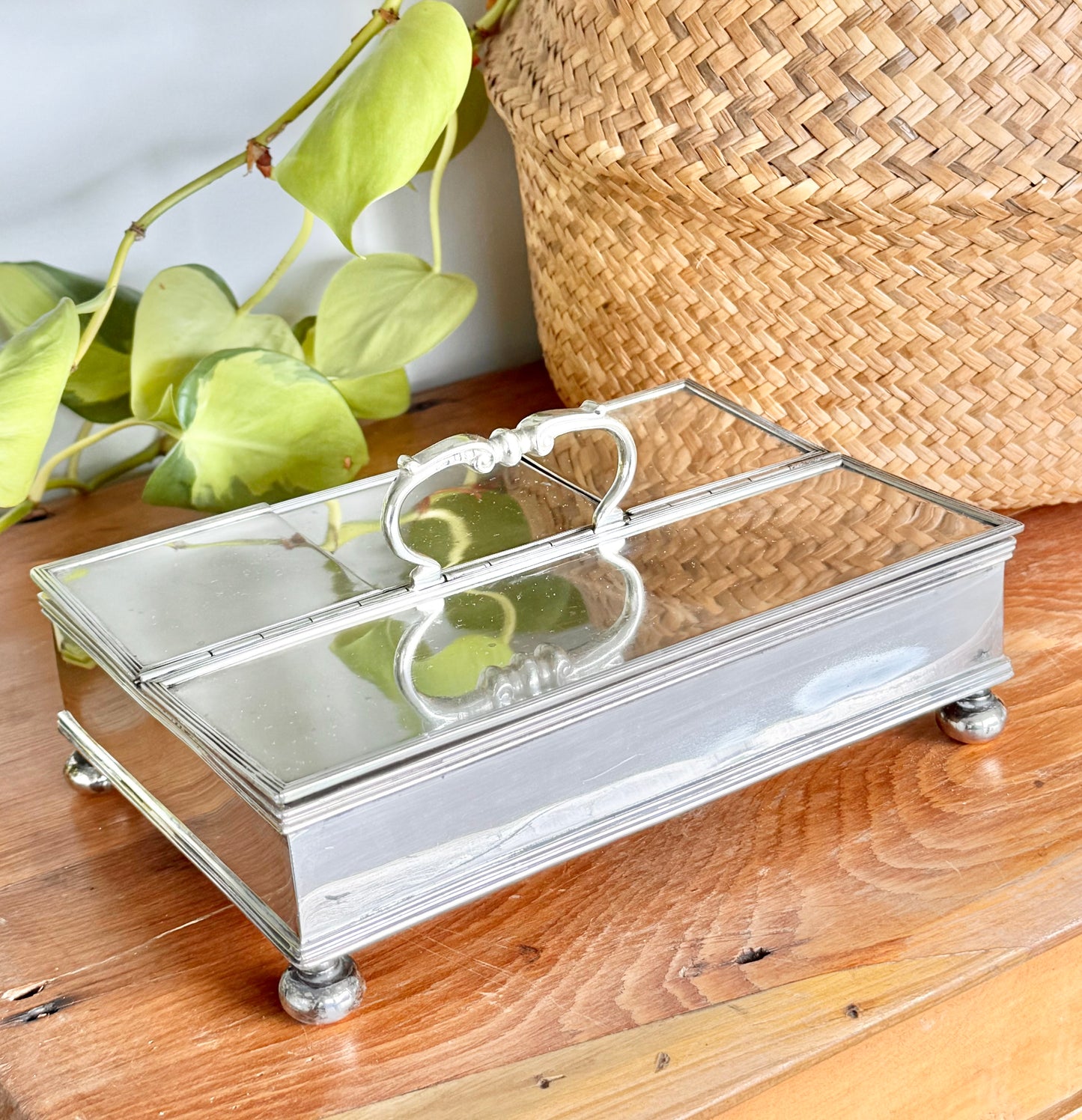 Sterling Silver Hallmarked Treasury Ink Stand | C. S. Harris & Sons Ltd, 1919