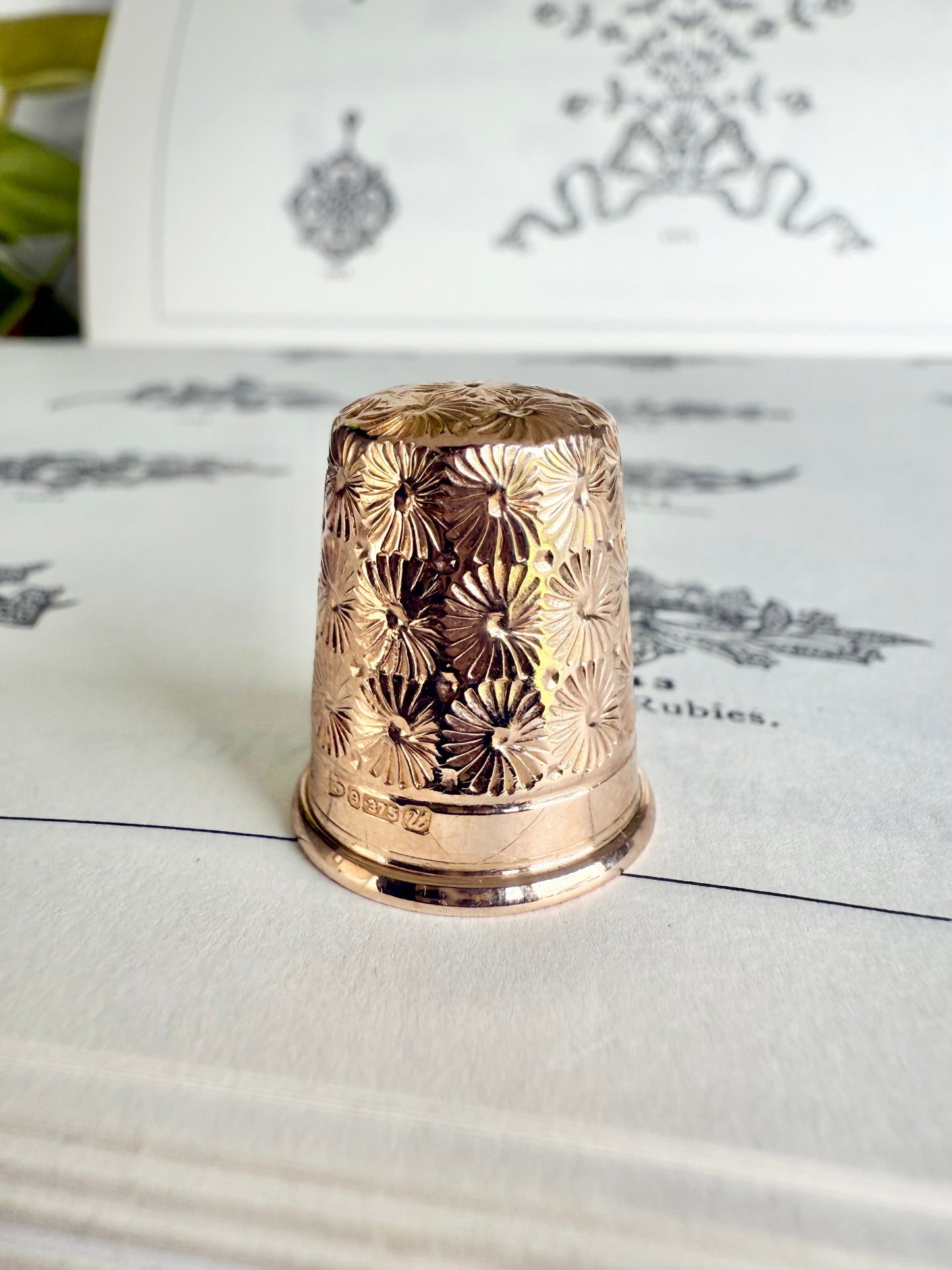 Antique Sewing Thimble | Solid 9ct Gold