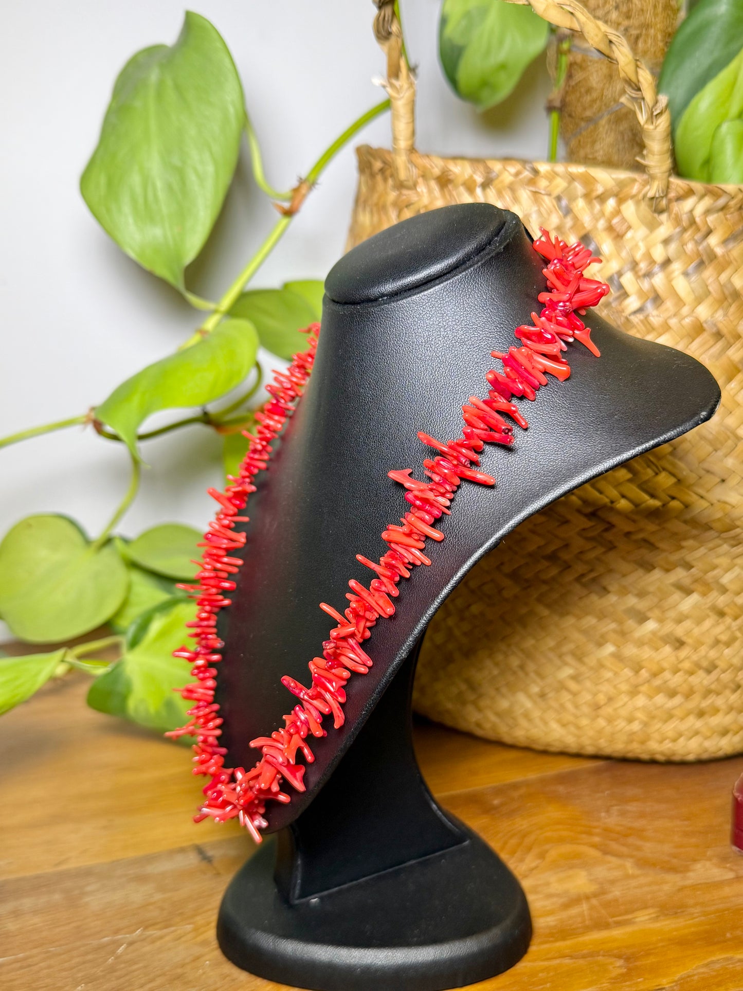 Branched Red Coral Necklace | Late 20th Century, Earthy Elegance