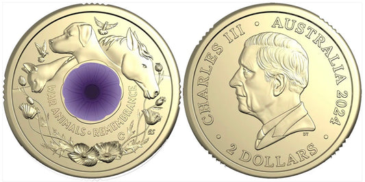 2024 War Animals Remembrance $2 RAM Bag | Royal Australian Mint