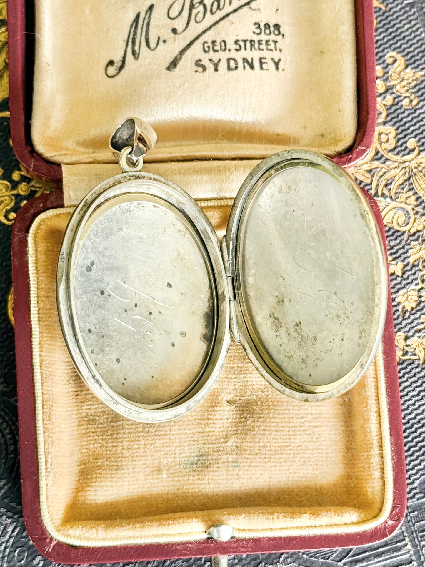 Large Victorian Floral Sterling Silver Locket | 1890’s Australian
