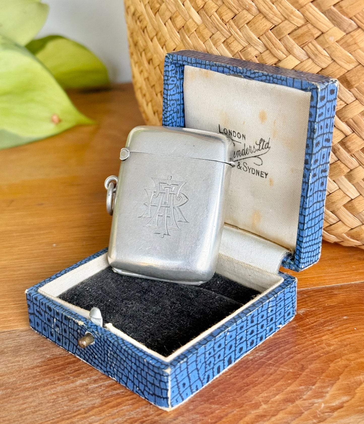 Edwardian Hallmarked Silver Hidden Photo Frame Vesta Case | Birmingham 1901