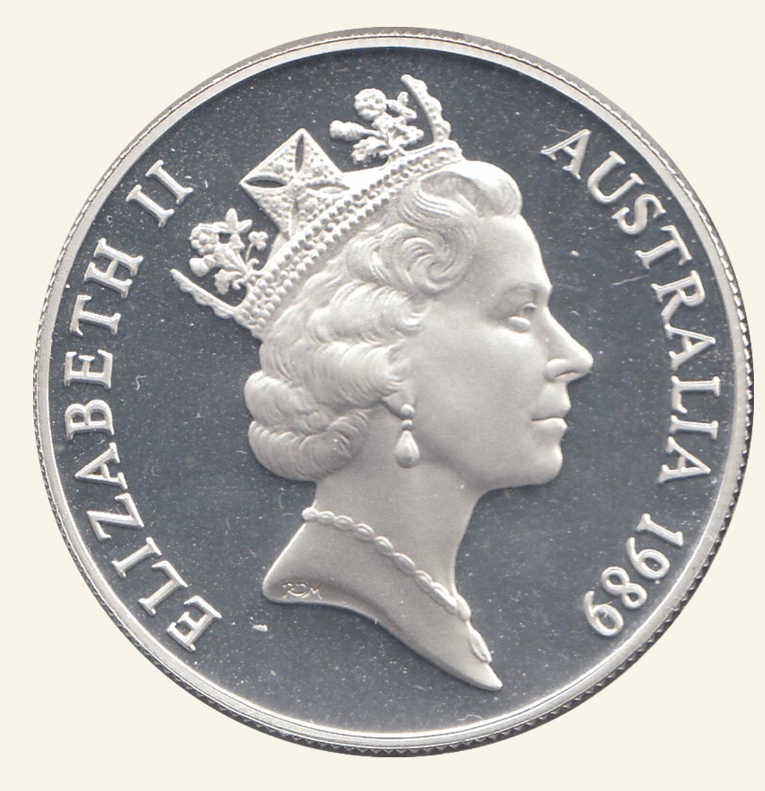 1989 Australian $10 Queensland Sterling Silver Coin