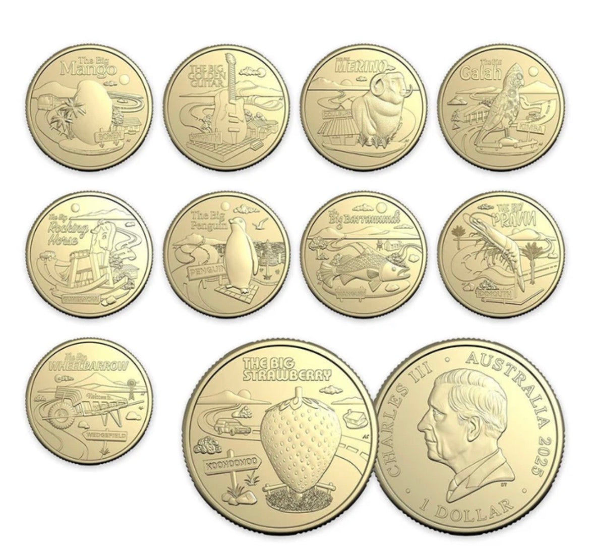 2025 Aussie Big Things 2 – Complete 12 Coin Collection | Royal Australian Mint