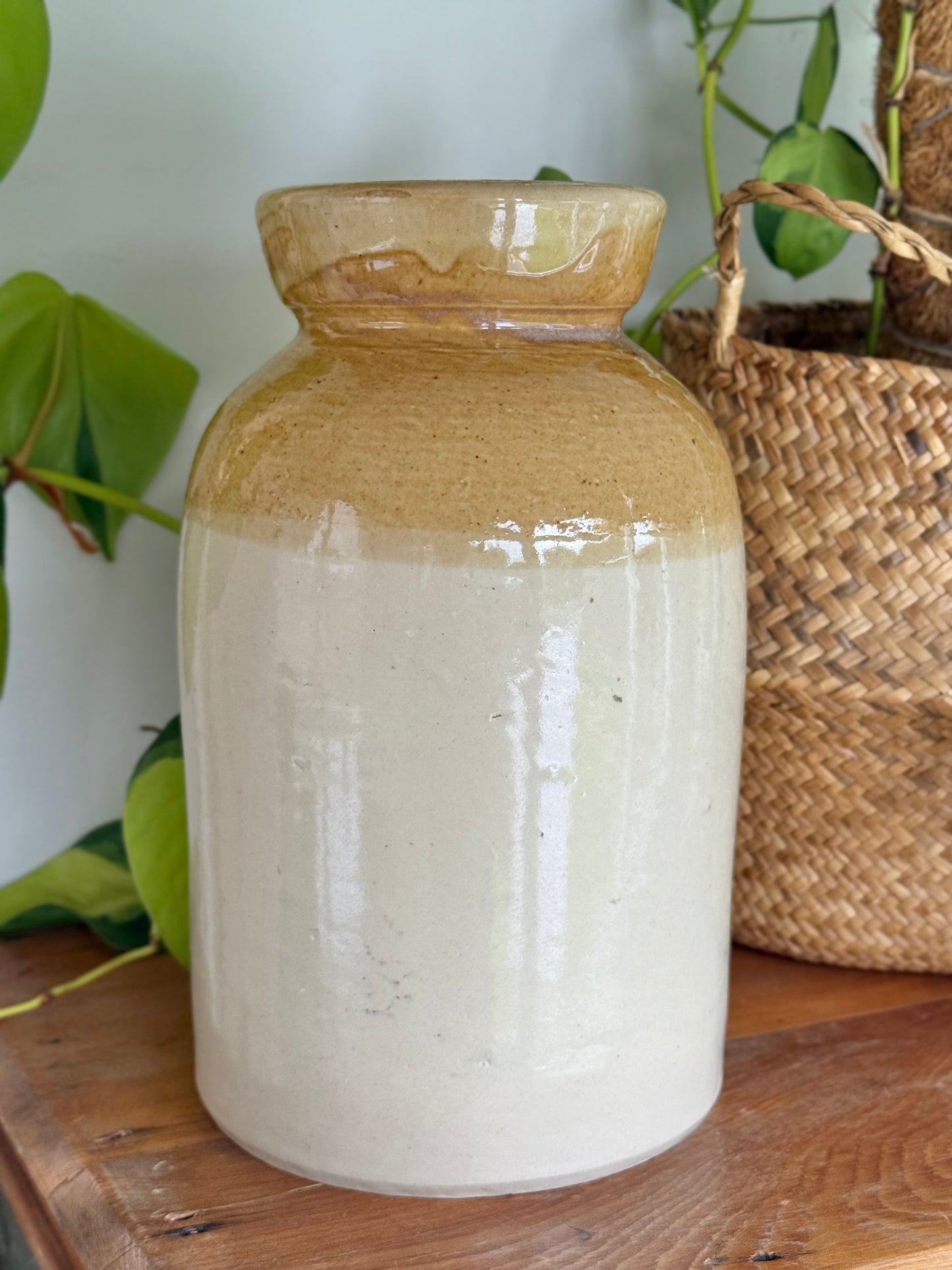 Stoneware Salt Jar | Impressed J.T.Morton Merchants London Powell Bristol c1849