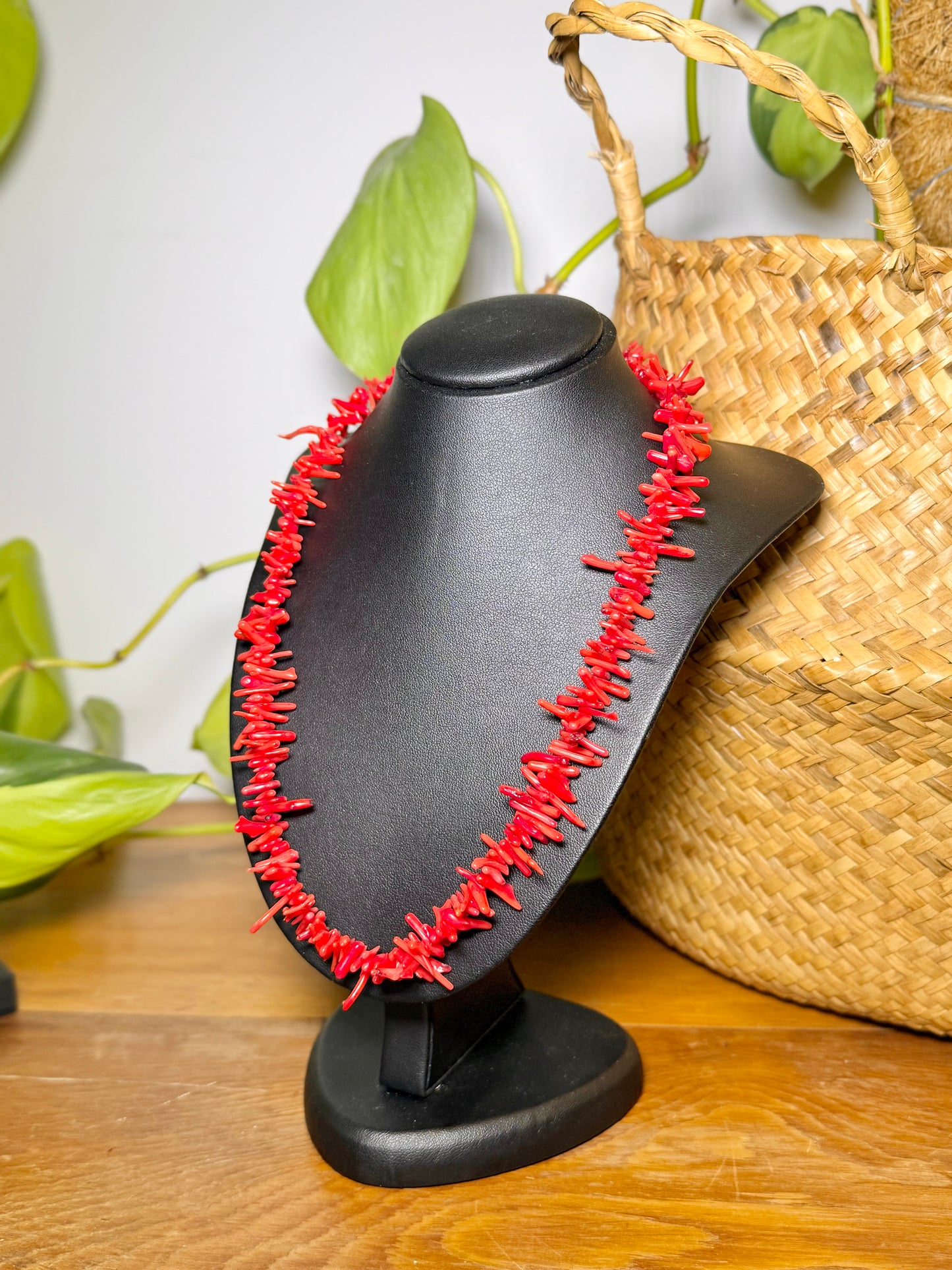 Branched Red Coral Necklace | Late 20th Century, Earthy Elegance
