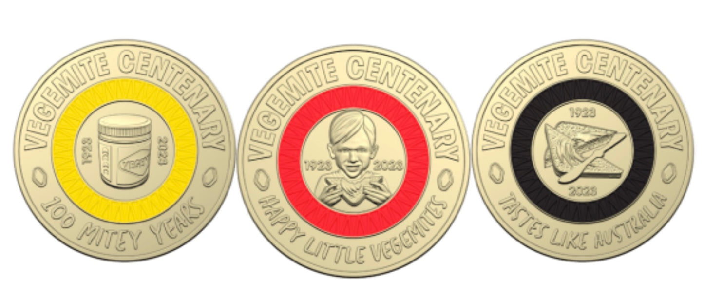 2023 Mystic Coin 100 Mitey Years of Vegemite $2 Uncirculated Collection