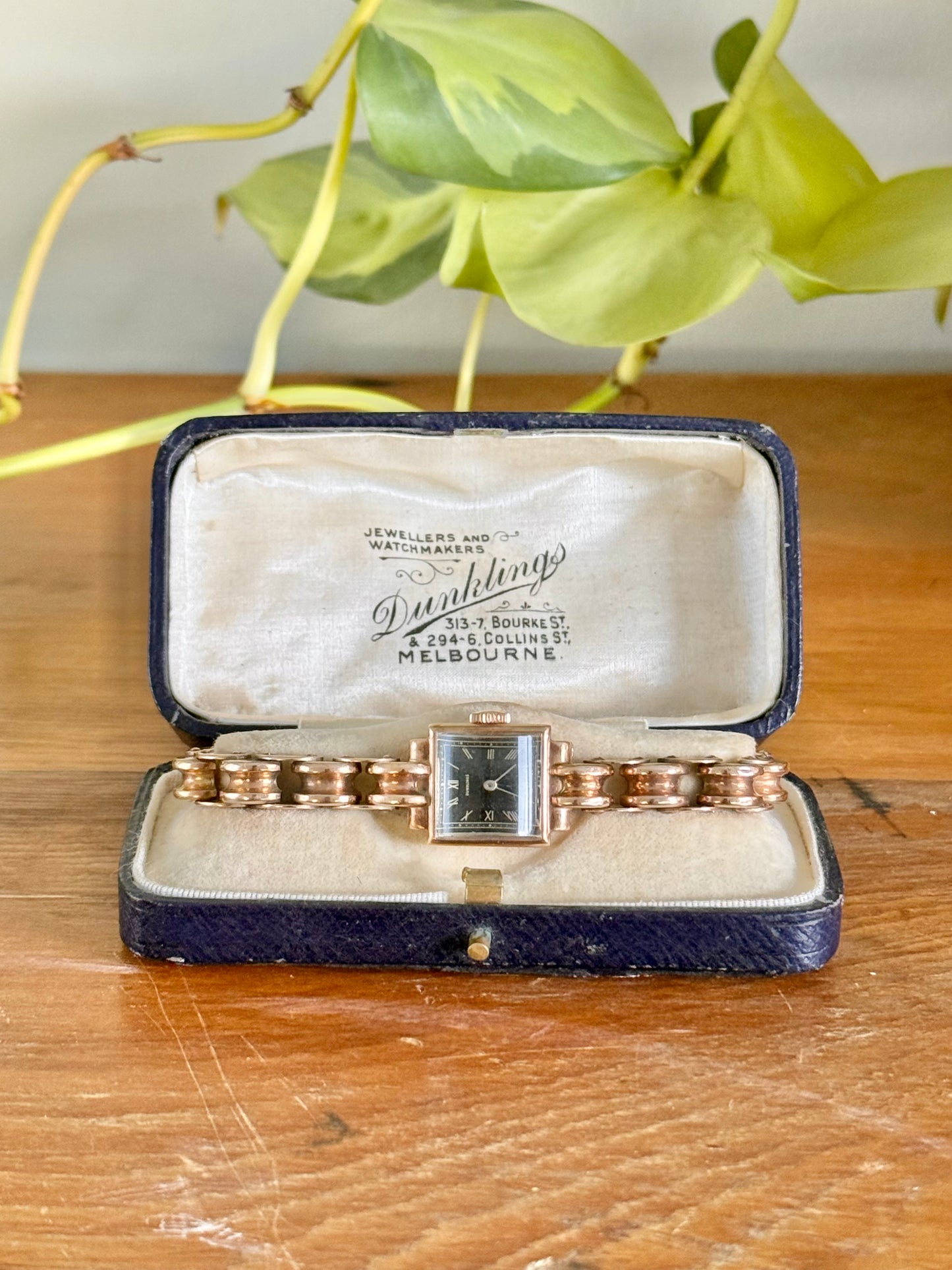 9ct Gold Woman’s Watch & Bracelet | Dunklings Australia 1940’s