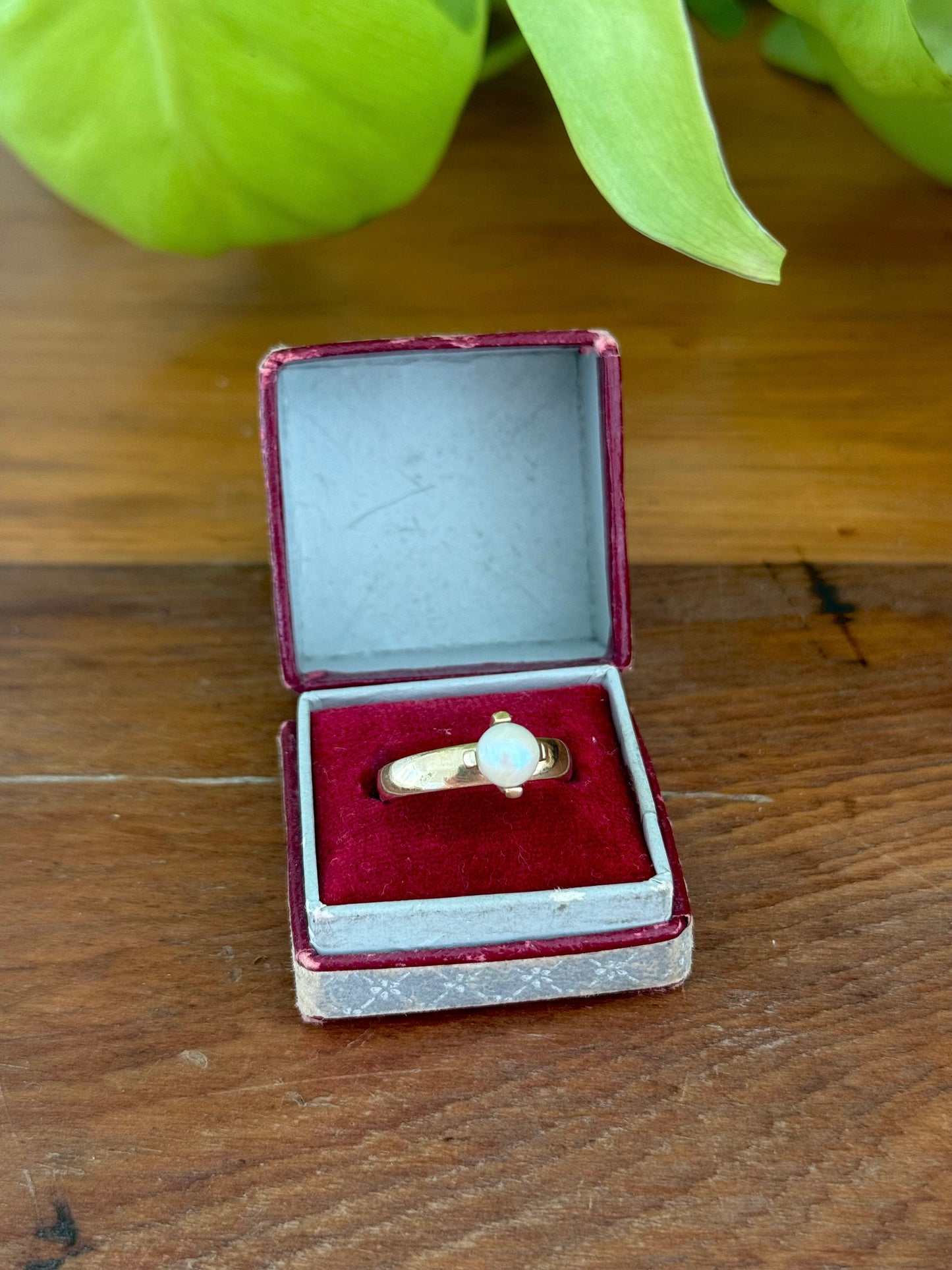 Vintage Pearl Ring | 9ct Gold | Circa 1950s | Claw Set