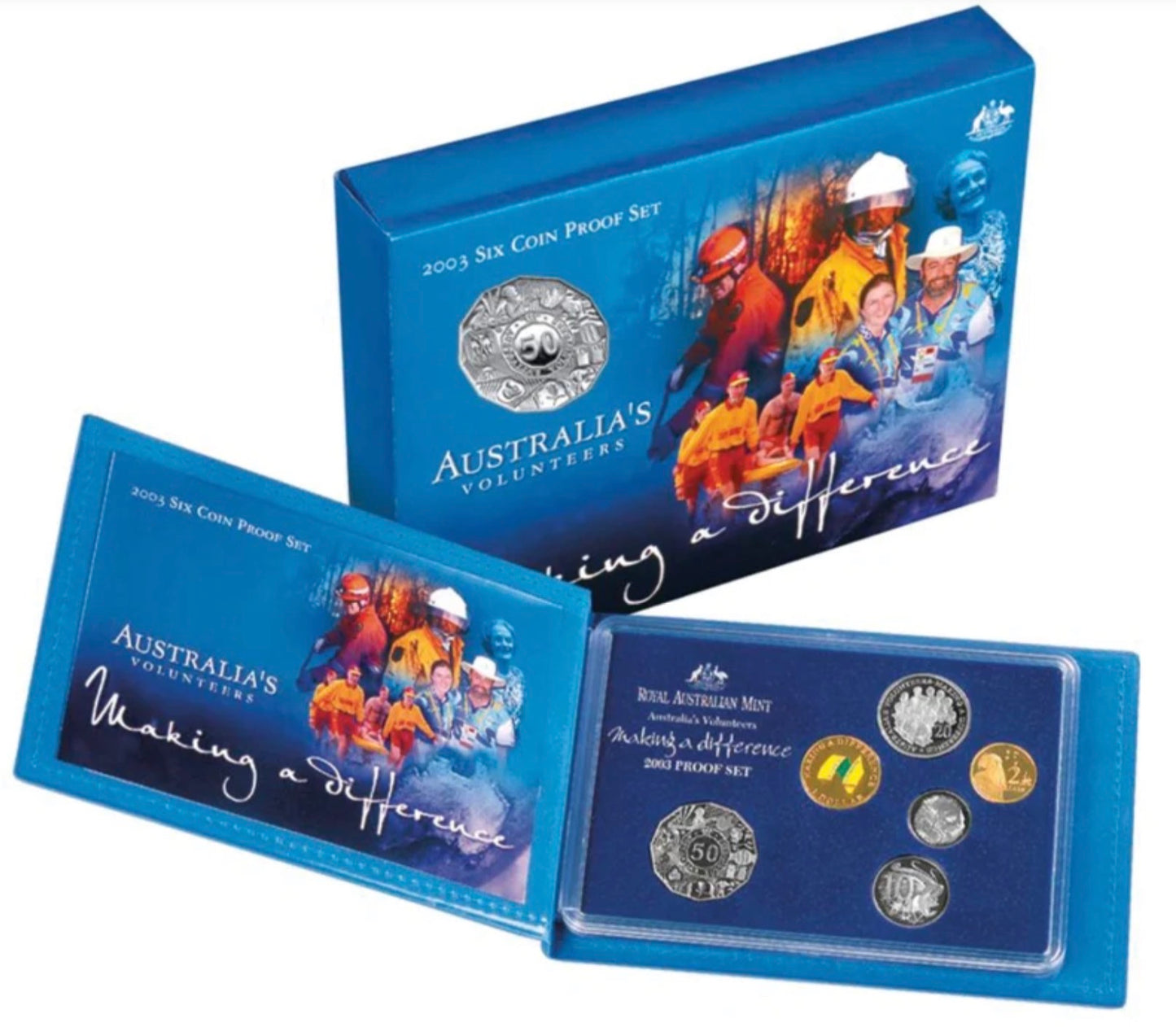 2003 Six Coin Proof Set – Australia's Volunteers | Royal Australian Mint