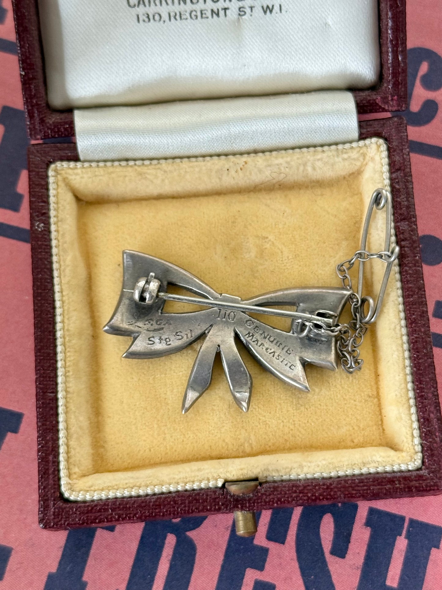 Lega Marcasite Sterling Silver Brooch | Australian Vintage