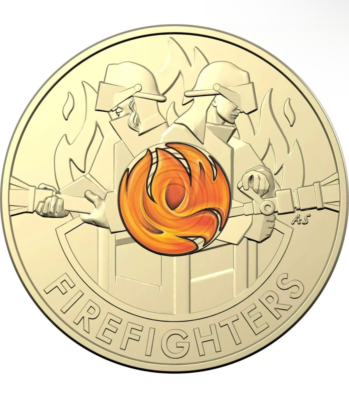 2020 $2 Firefighters Coloured Uncirculated Coin
