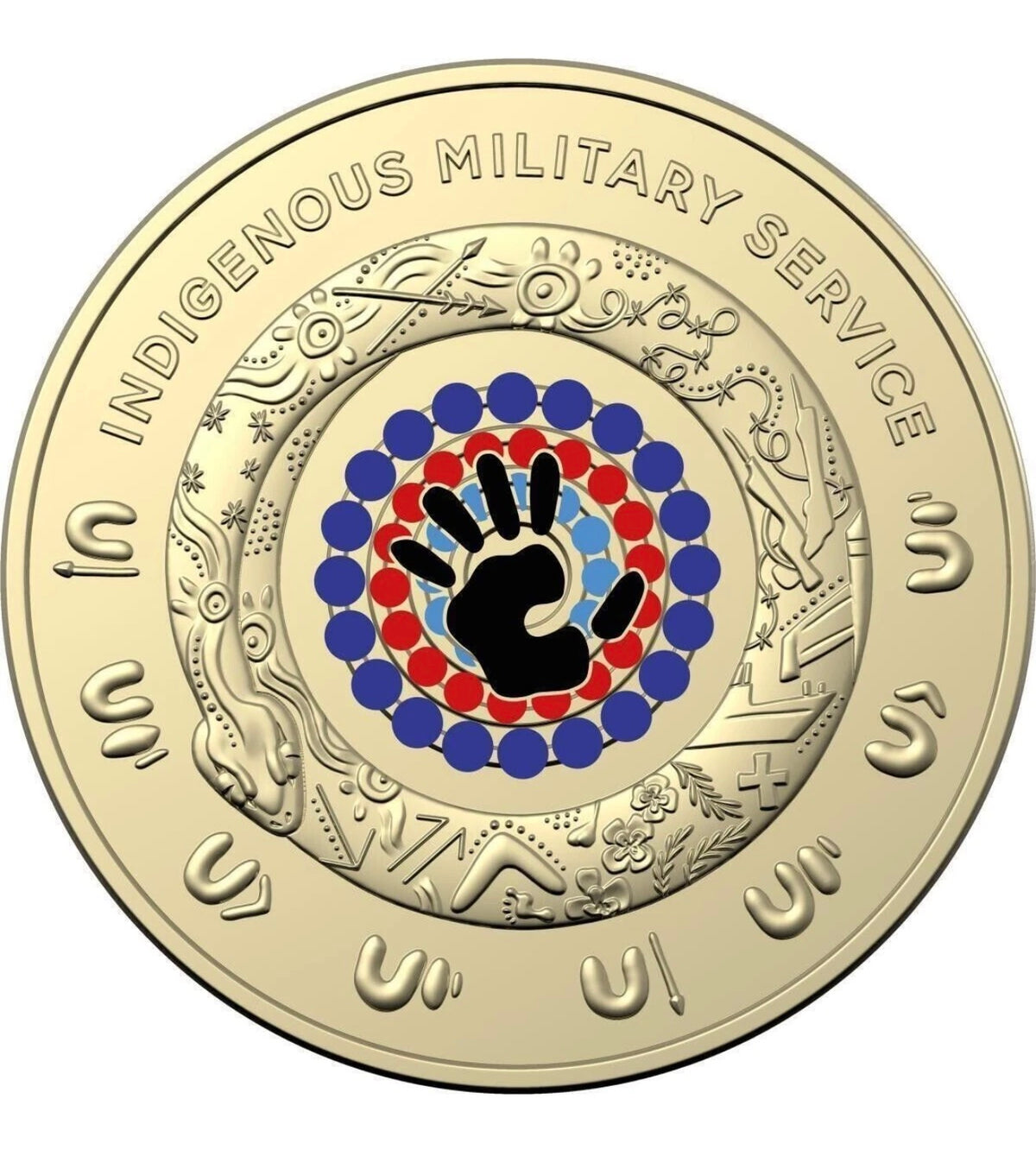 2021 $2 Indigenous Military Service Coloured Uncirculated Coin
