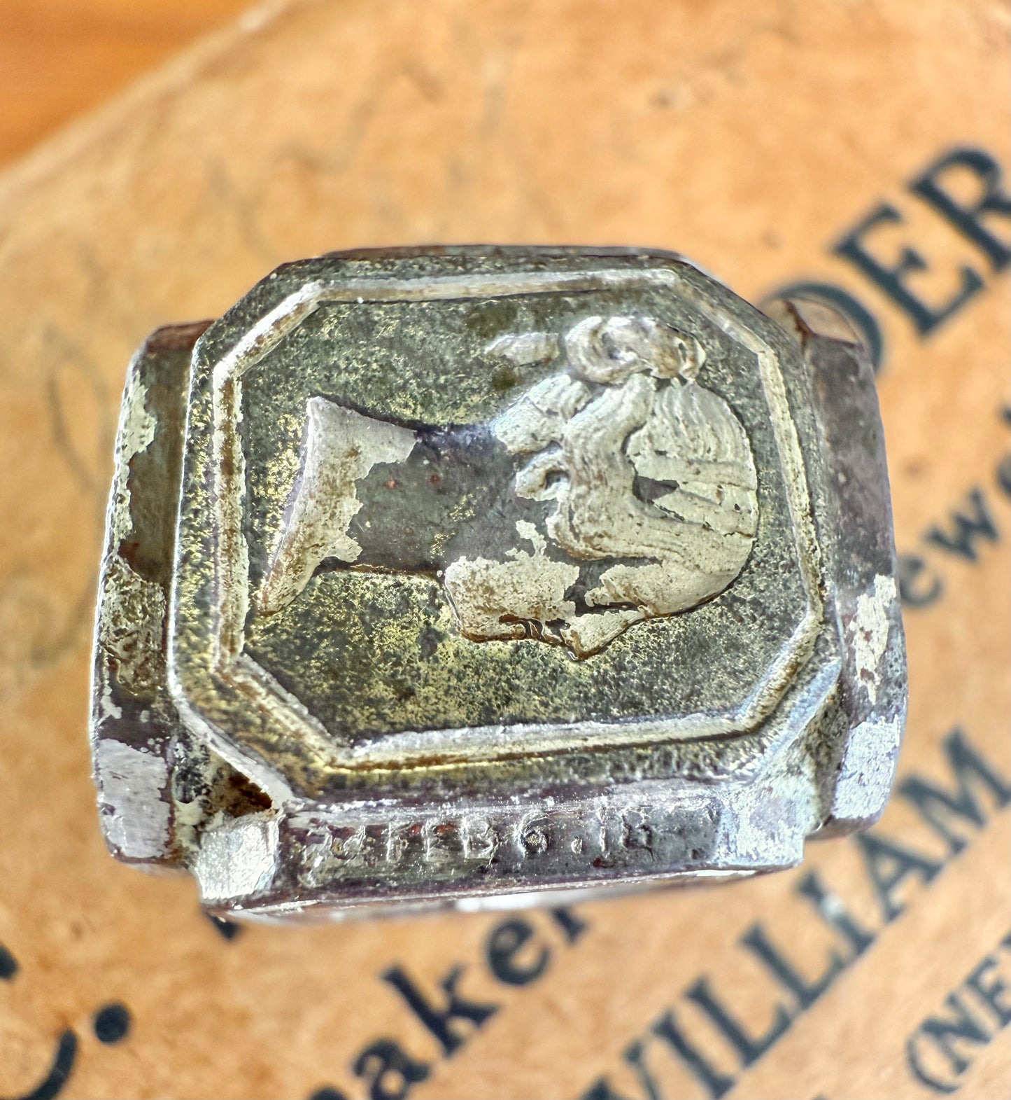 Antique Famous Faces Wax Seal | Brass Circa 1850