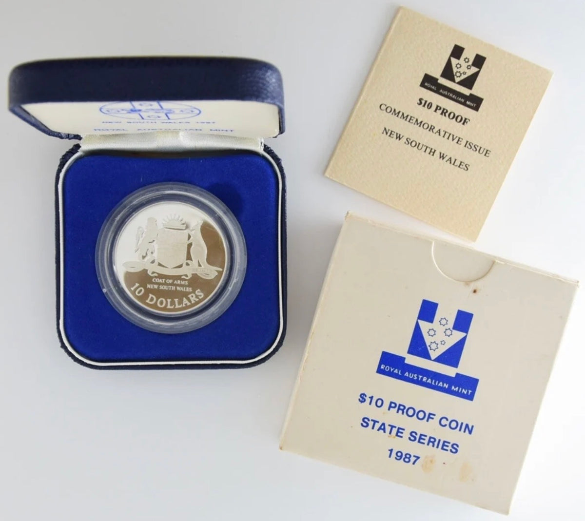 1987 $10 Silver Proof Coin – State Series: New South Wales