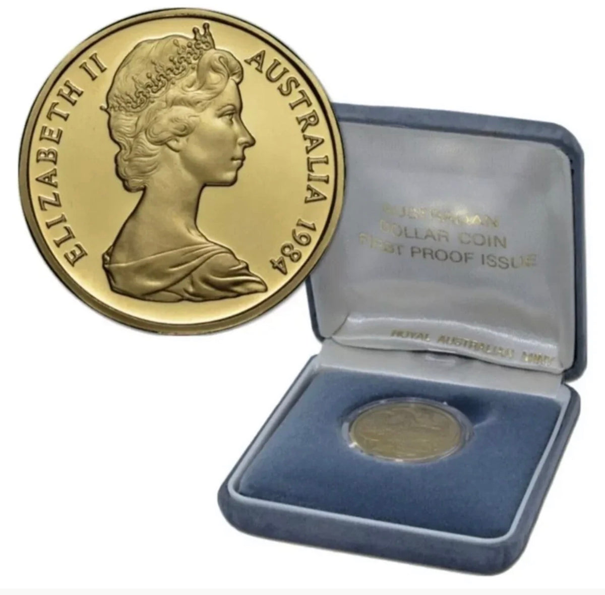 1984 $1 Proof Coin – First Year of Issue in Clamshell Case