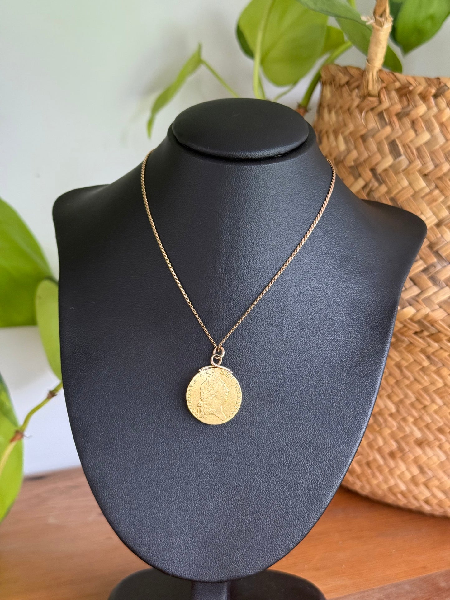 Half Guinea Coin 1798 - Pendant and Chain | George III