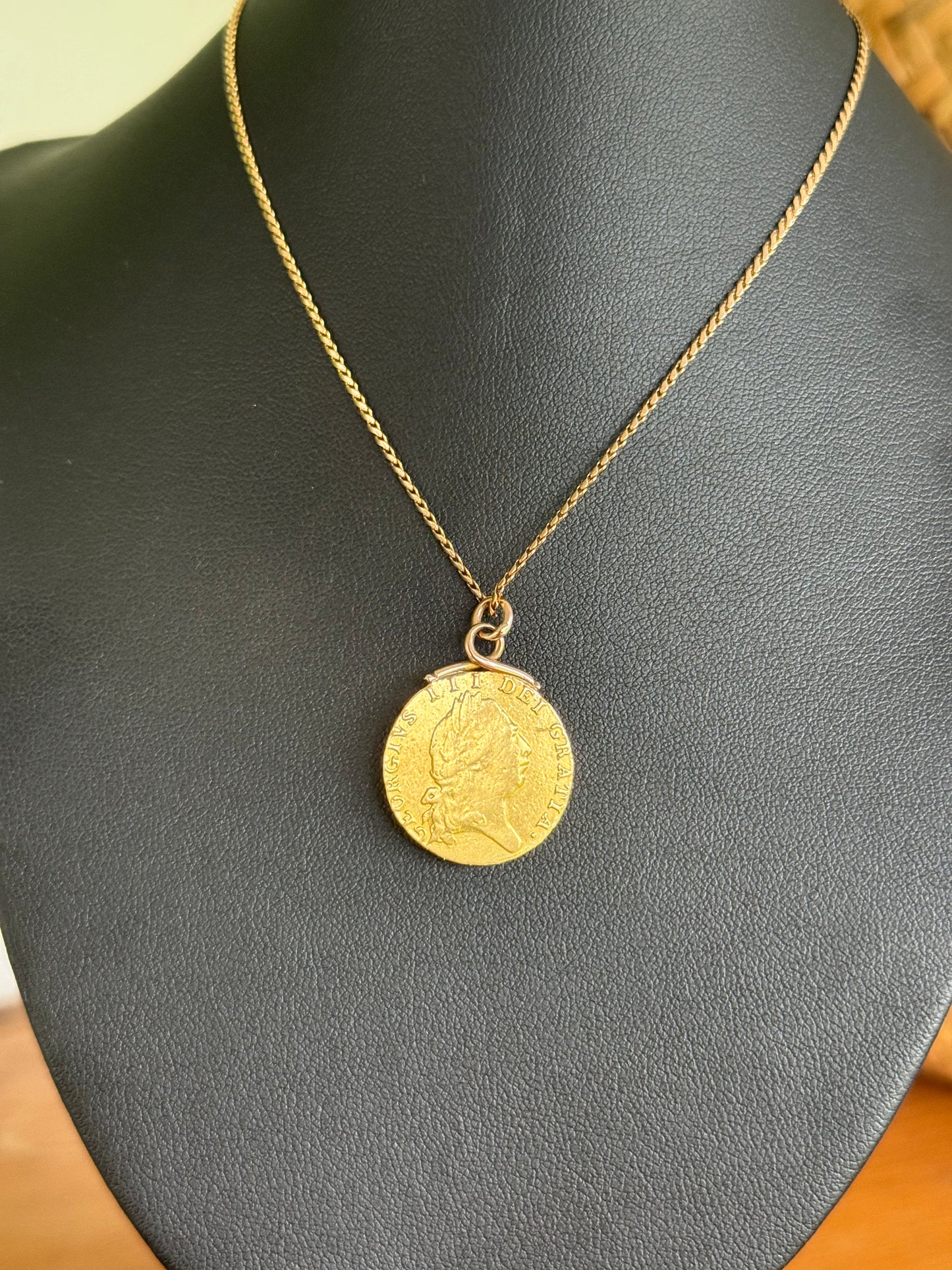 Half Guinea Coin 1798 - Pendant and Chain | George III