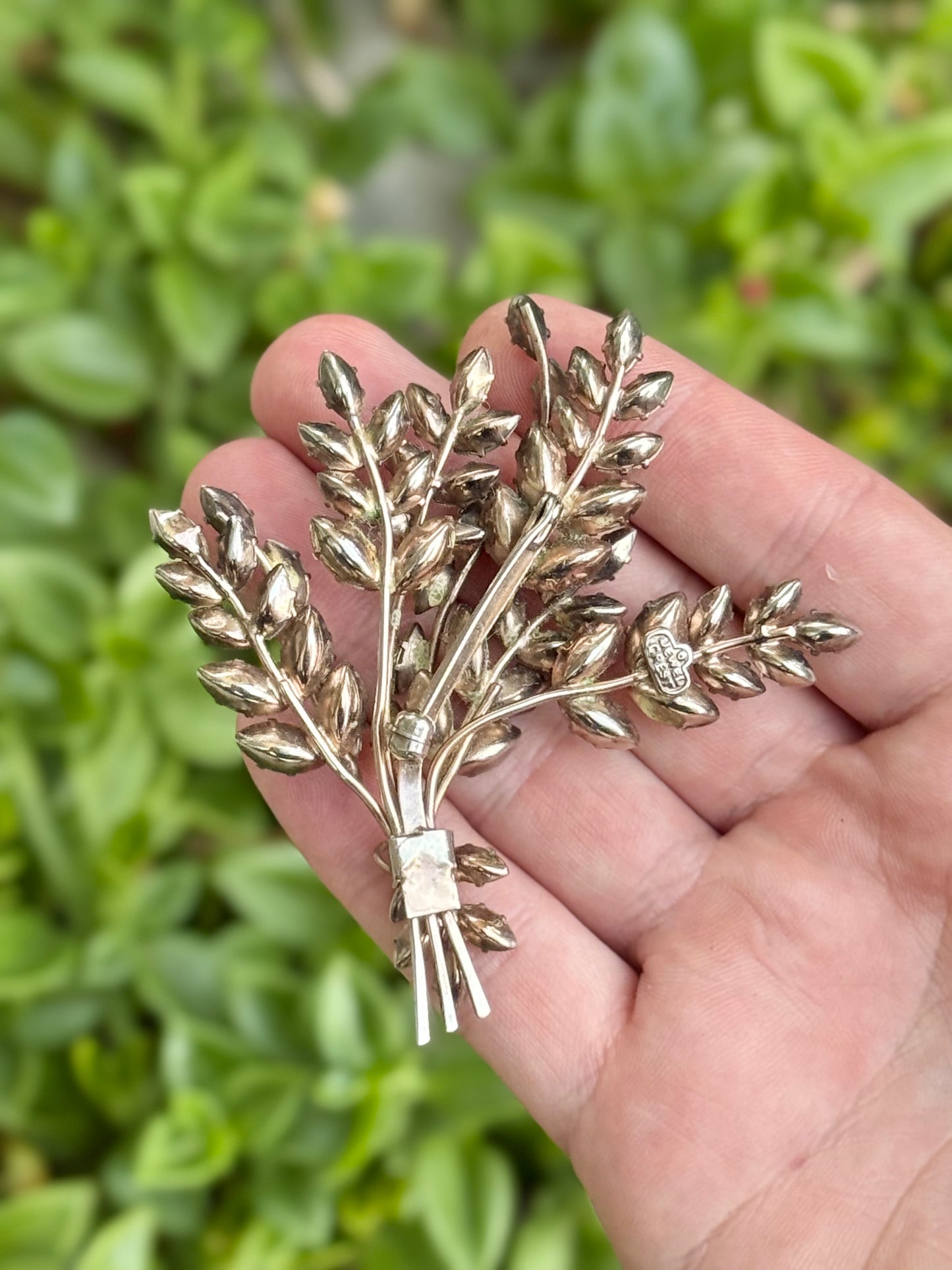 Fern Spray brooch by Donald Simpson for Jewelcrest