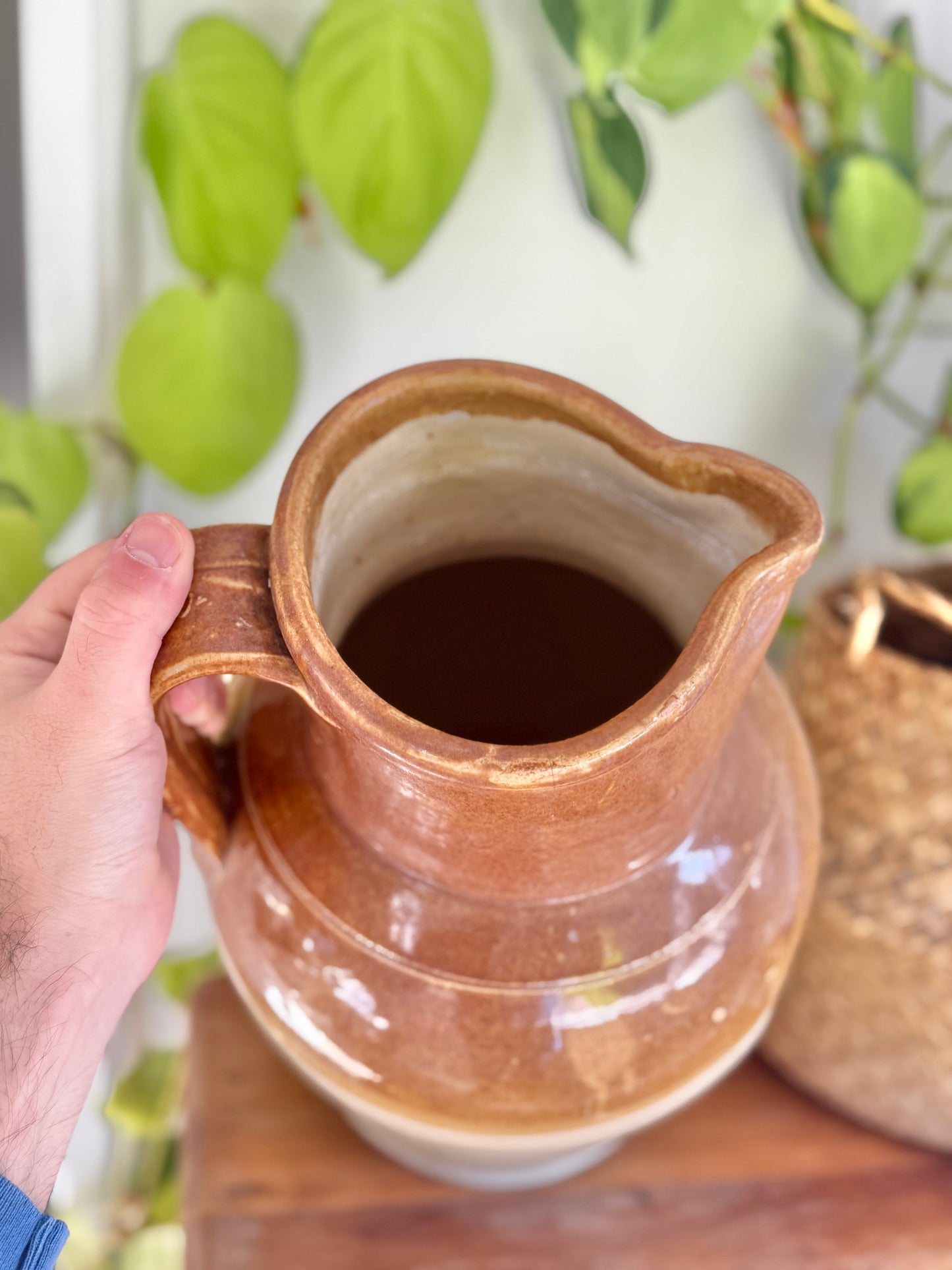 Antique Earthenware Jug | Circa 1800's, Rare Large Size