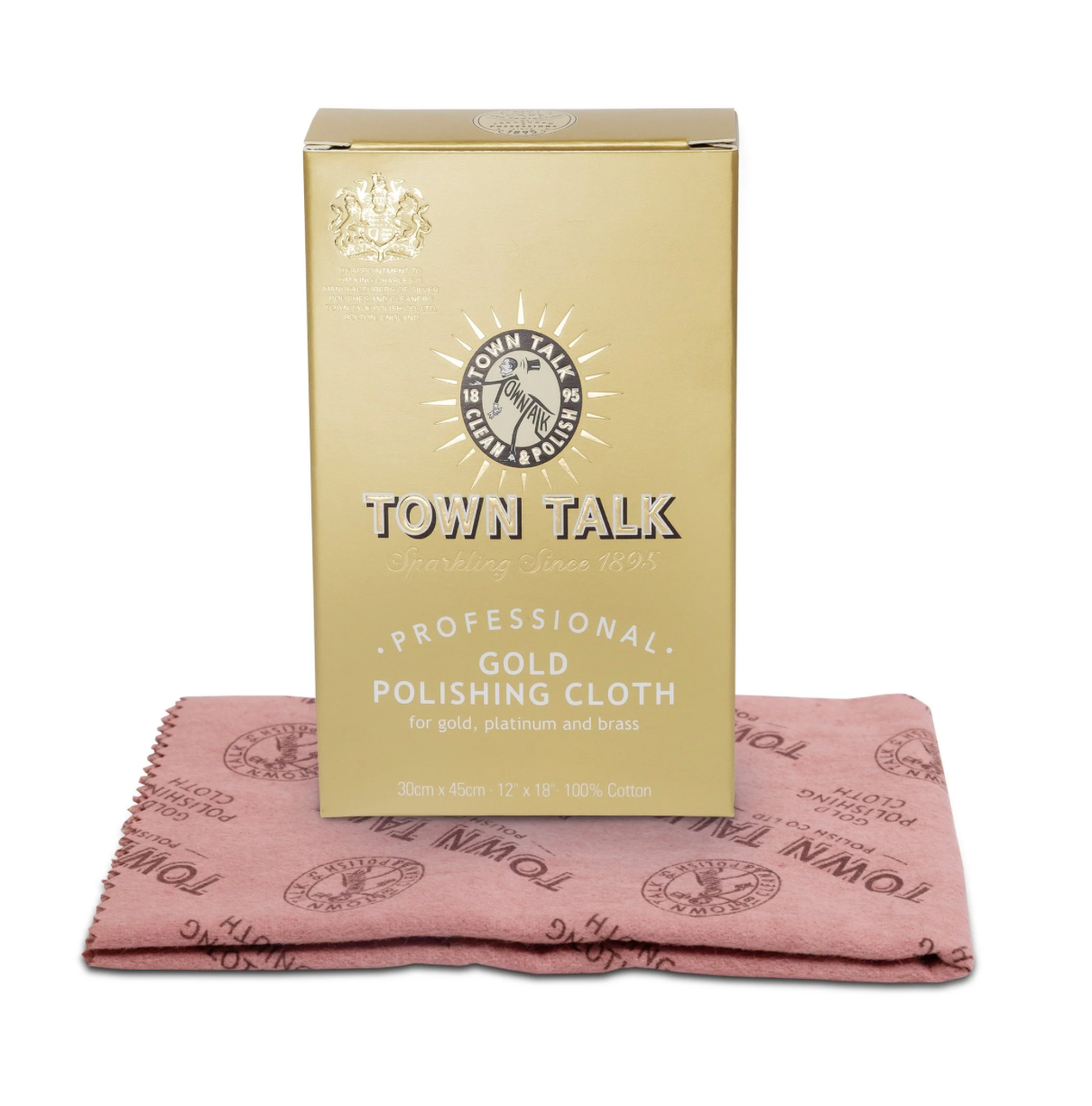 Town Talk Gold Polishing Cloth – Trusted Jewellery & Gold Care – 3 Sizes