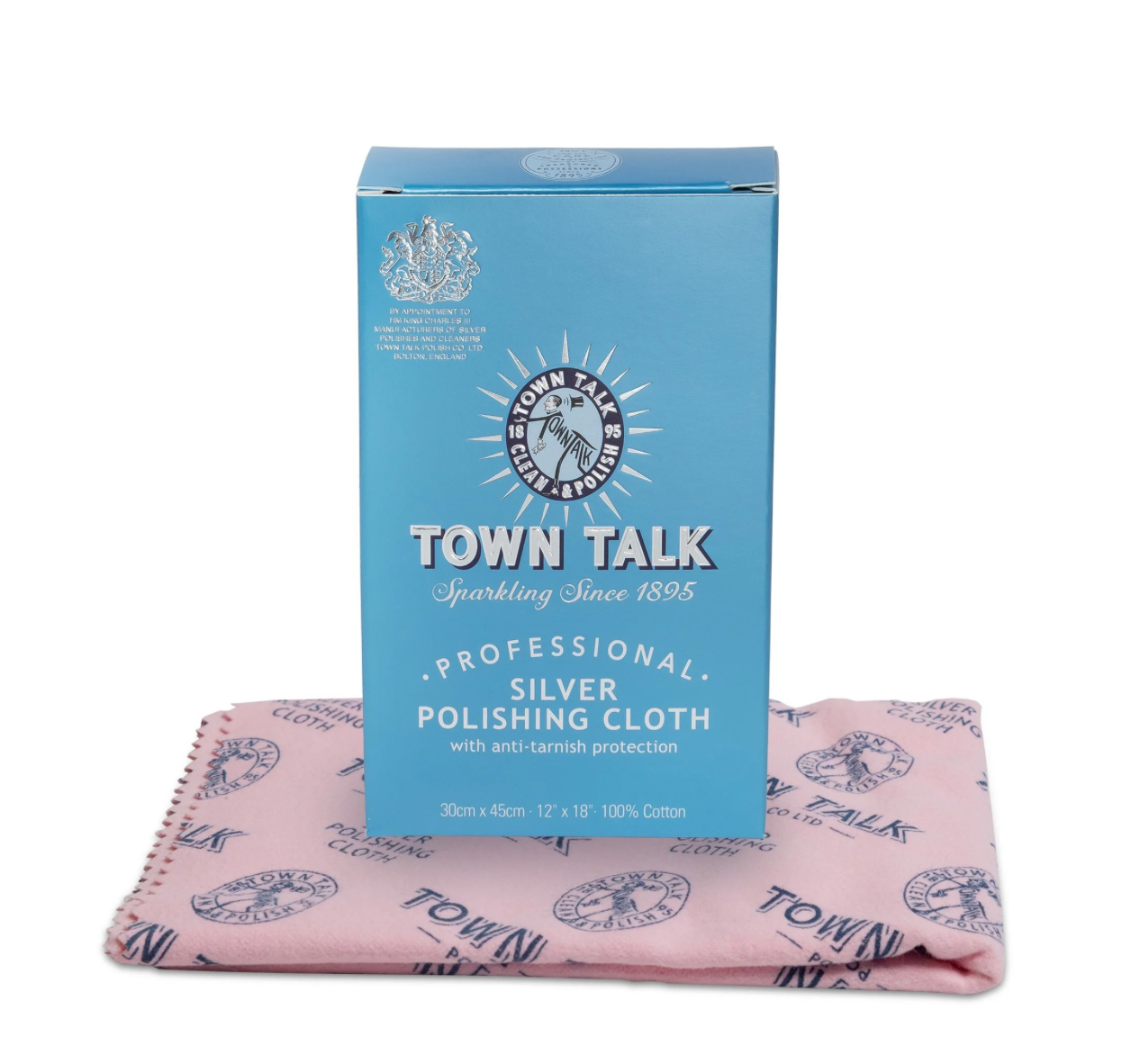 Town Talk Silver Polishing Cloth – Trusted Jewellery & Silver Care – 3 Sizes