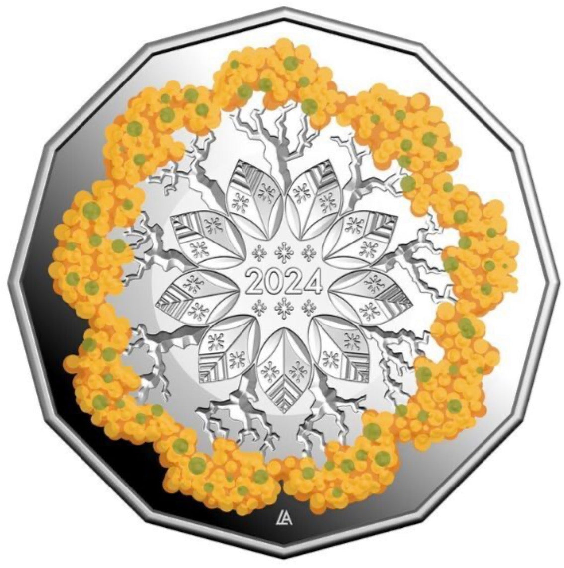 2024 Royal Australian Mint Festive Florals 50 Cent Silver Proof Coin