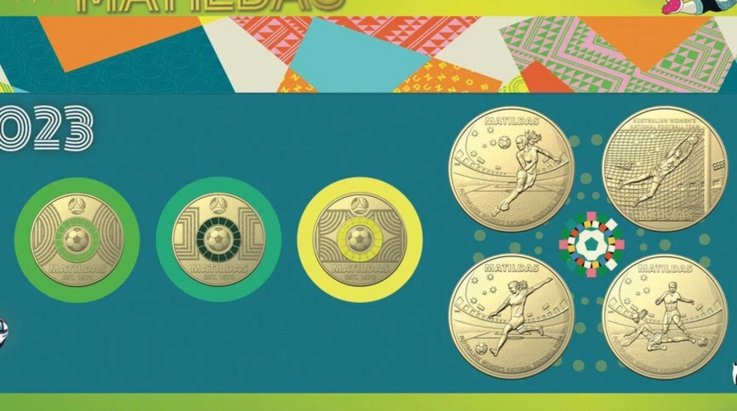 2023 Mystic Coin CommBank Matildas Uncirculated Coin Collection