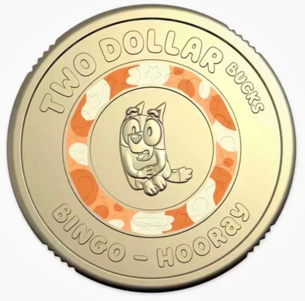 2026 Bluey & Bingo $2 Unopened Coin Roll, Collector Album & Till Change Coin Set | Royal Australian Mint