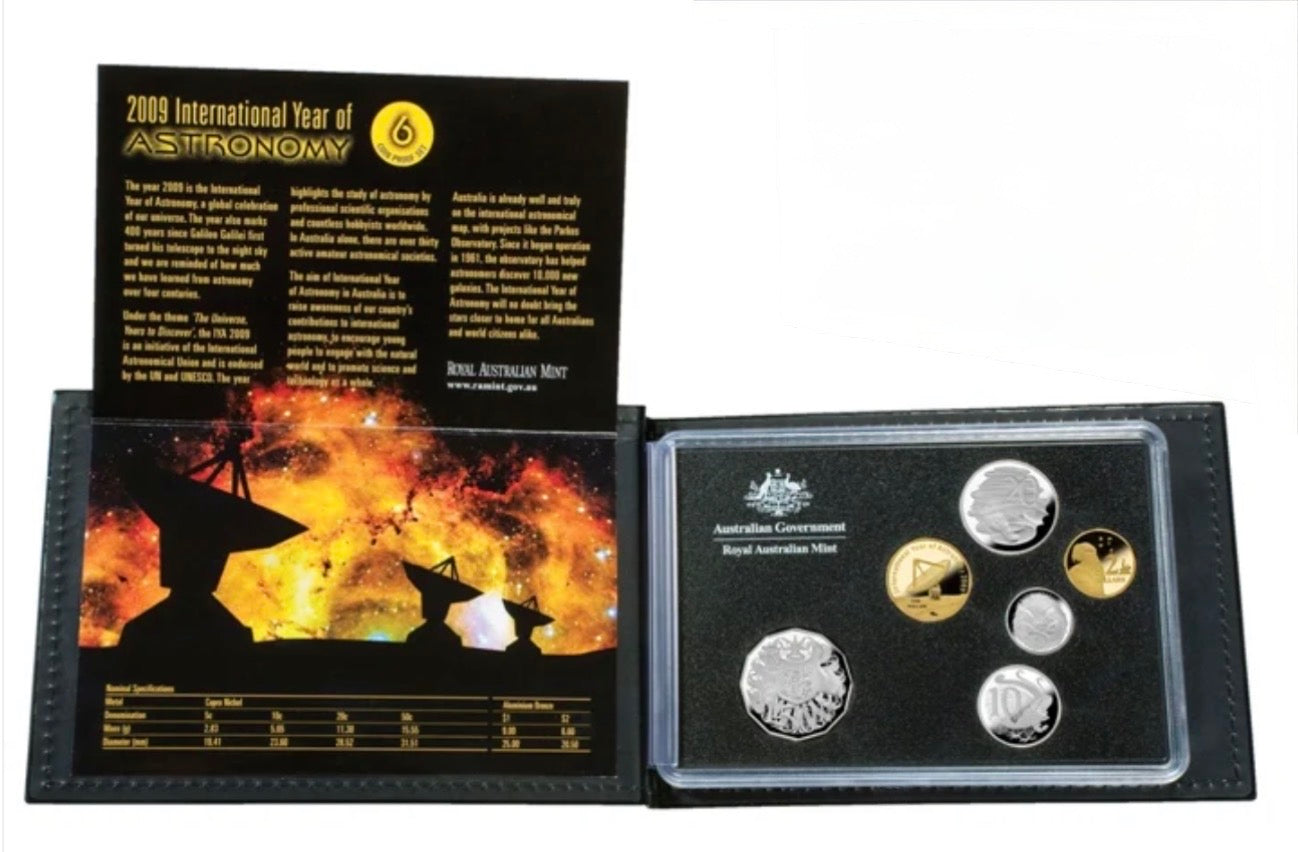 2009 Royal Australian Mint Six Coin Proof Set - International Year of Astronomy