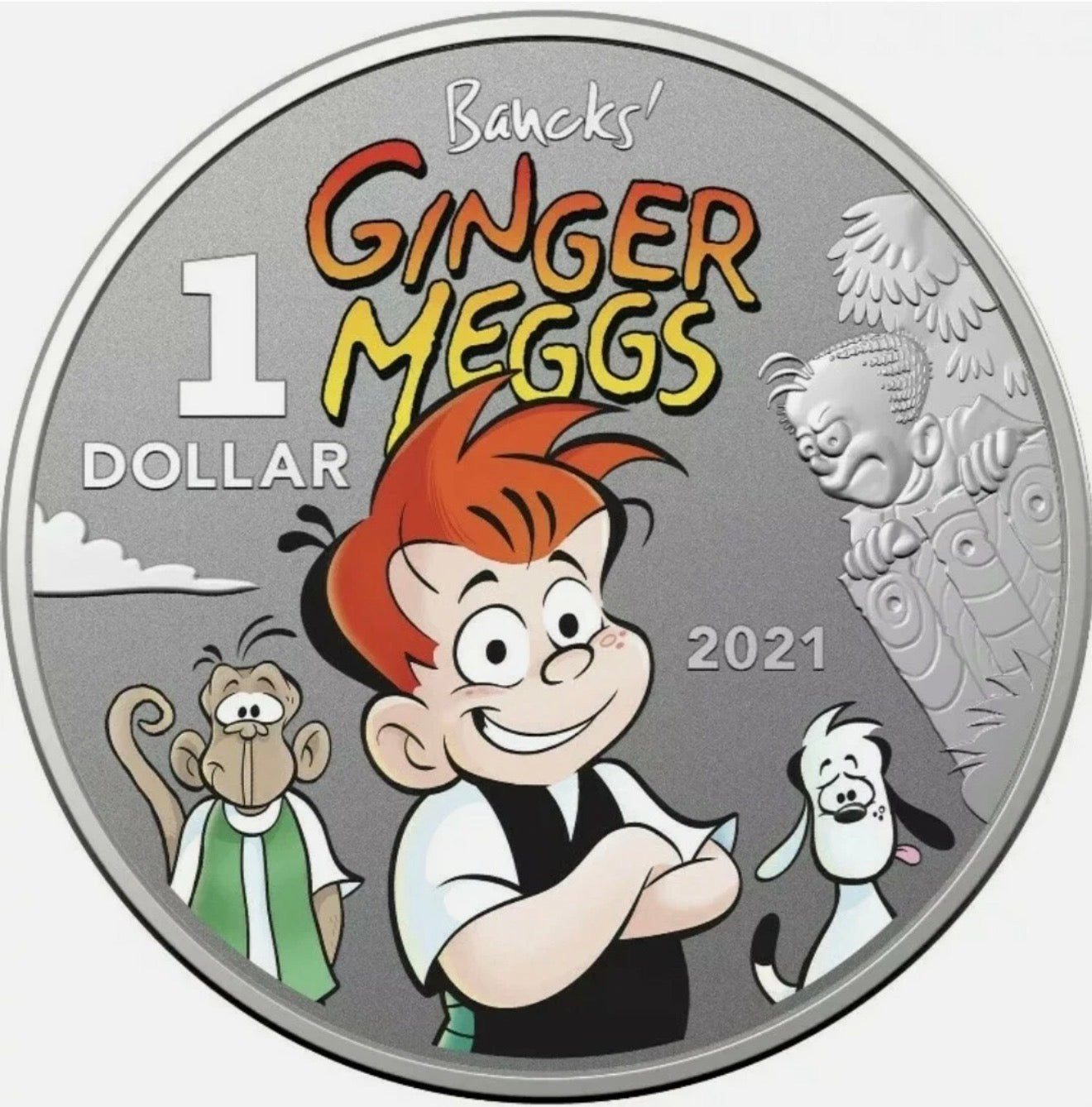 2021 Centenary of Ginger Meggs Coloured ½oz Silver $1 Two-Coin Set – Royal Australian Mint