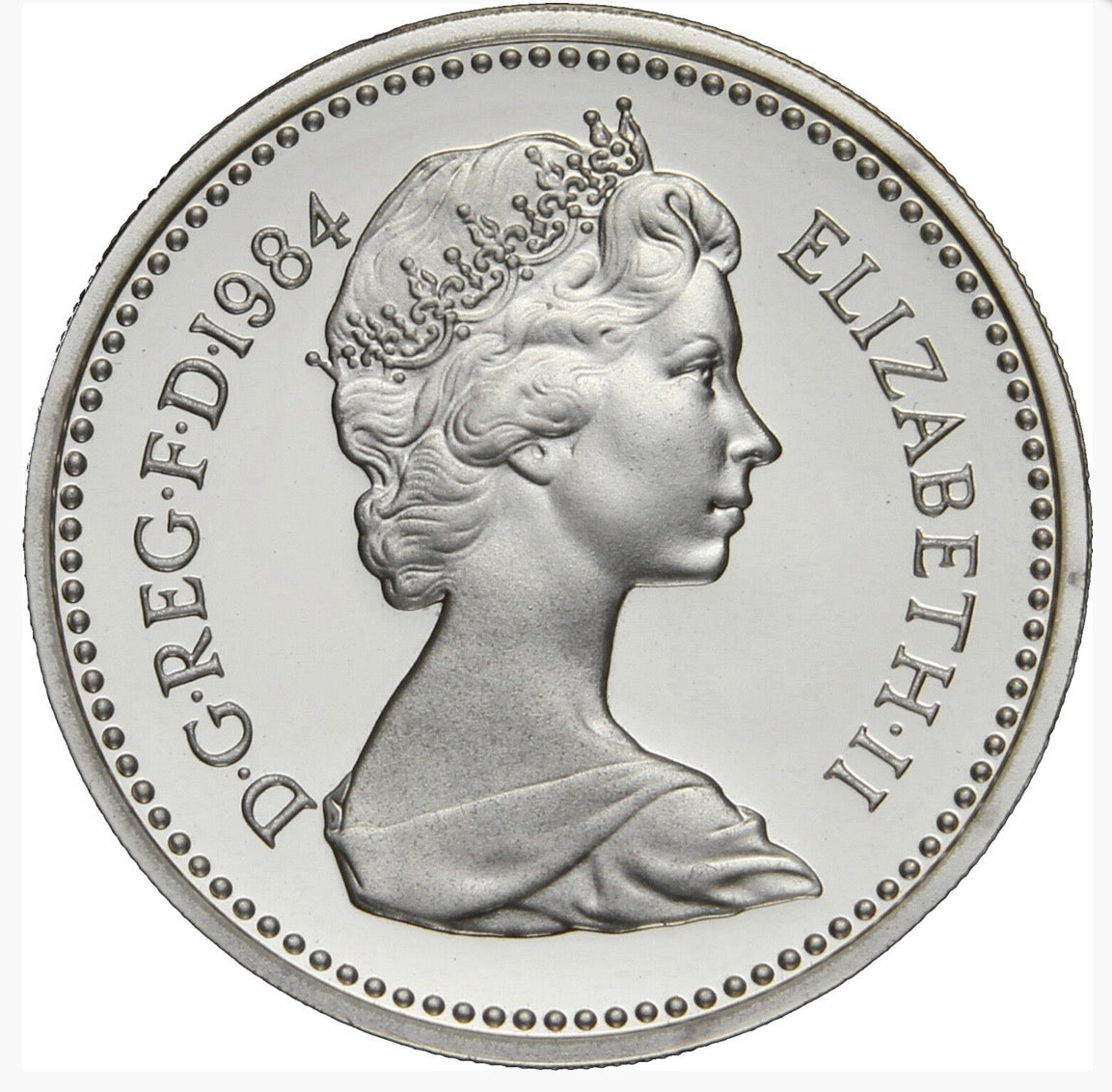 1986 United Kingdom Piedfort £1 Silver Proof Coin