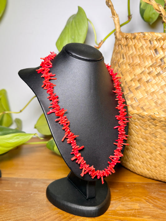 Branched Red Coral Necklace | Late 20th Century, Earthy Elegance